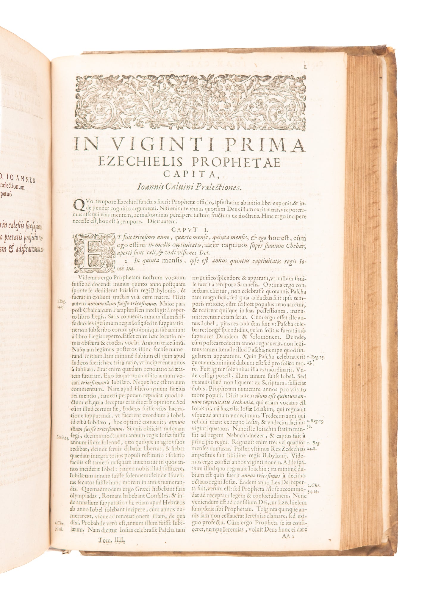 1578-1611 JOHN CALVIN. In Librvm Psalmorvm. & Praelectiones in Ezechielis Prophetae.