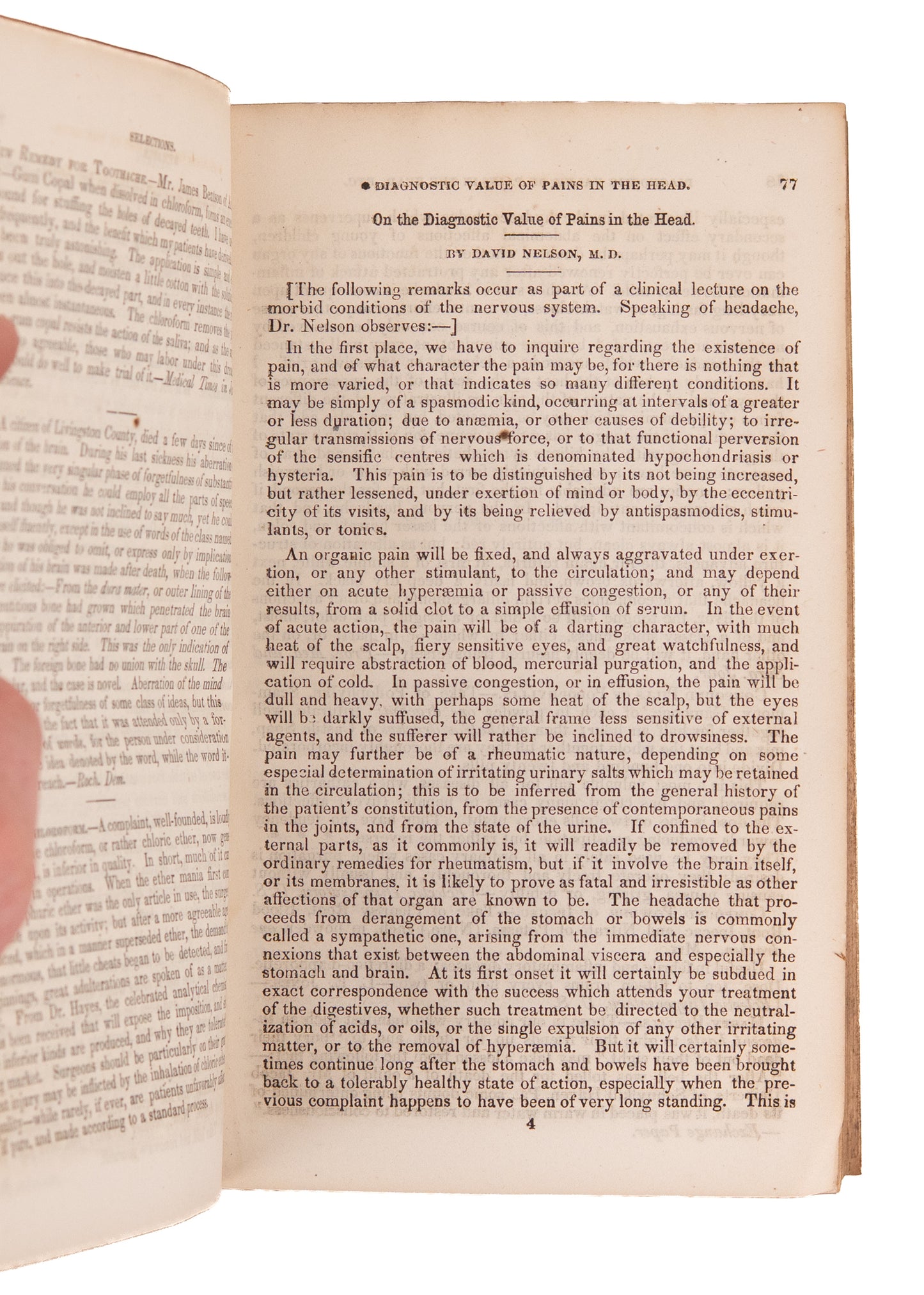 1852 ALTERNATIVE MEDICINE. Female Medical Pioneers, Native American Herbalism, &c.