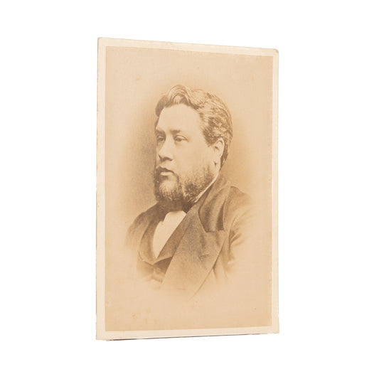 1874 C. H. SPURGEON. Superb Cabinet Card Albumen Photograph. A Perfect Framing Example.