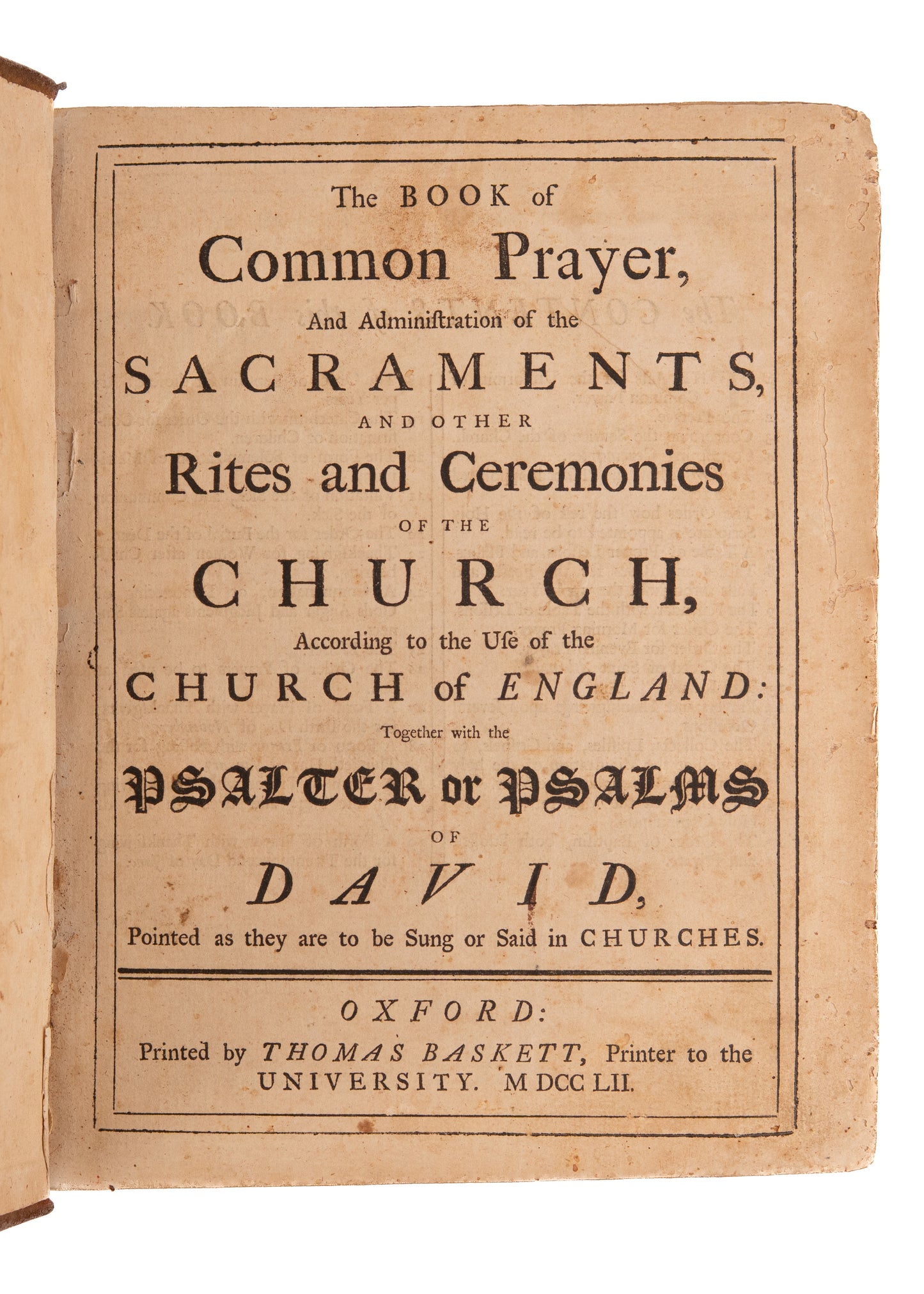 1752 PENNSYLVANIA BIBLE. Superb Thomas Baskett Bible Owned by Abolitionist & Providence PA Pioneer.