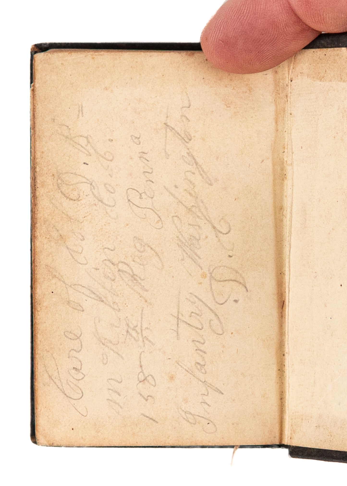 1856 CIVIL WAR. Rare War-Used Hymnal Owned by Brigadier General, David B. McKibbin. Superb.