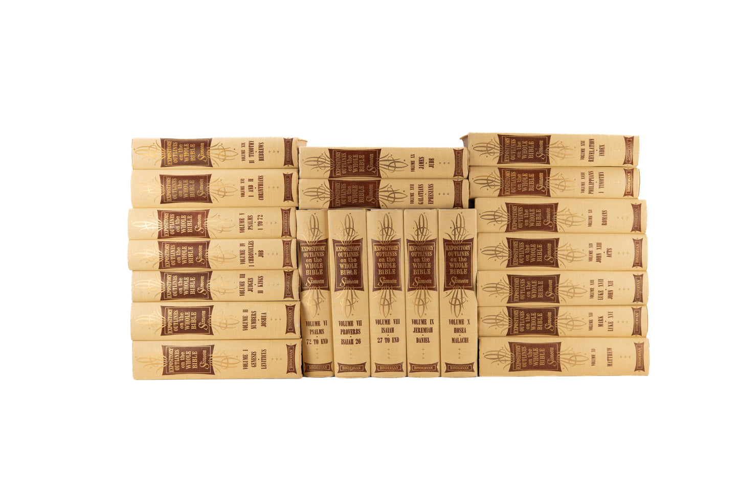 1956 CHARLES SIMEON. Expository Outlines on the Whole Bible. 21 Volumes. Rare.