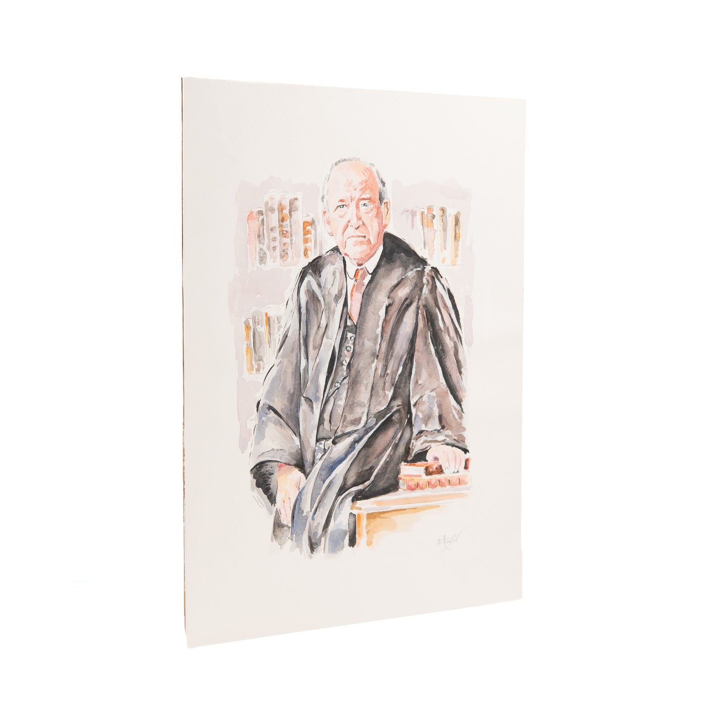 D. MARTYN LLOYD-JONES. Watercolor Portrait by Irish Painter, Billy Austin.