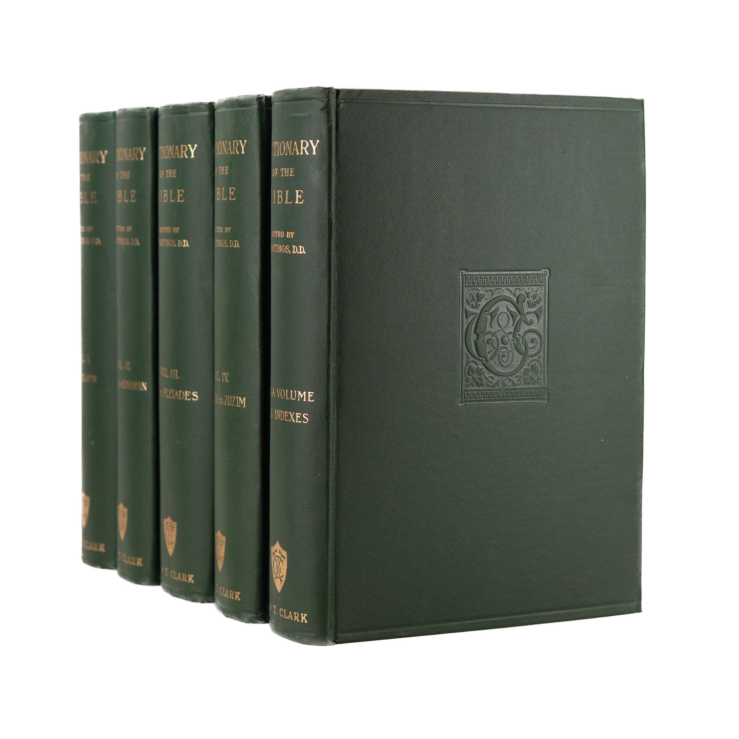 1904 JAMES HASTINGS [ED.]. A Dictionary of the Bible. Very Fine Early Edition in 5 Volumes.