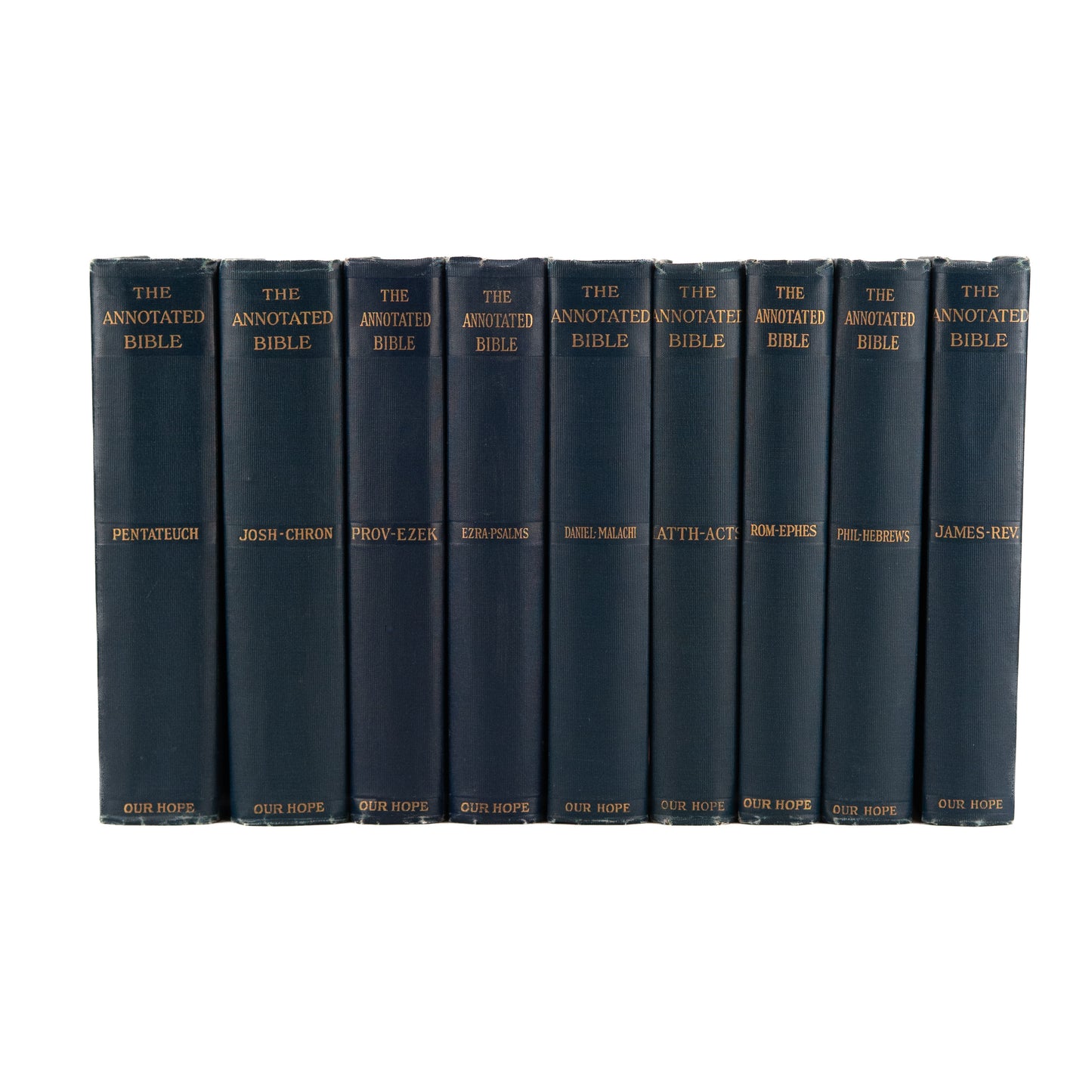 1913 A. C. GAEBELEIN. The Annotated Bible. A Prophetic - Dispensational Commentary in 9 Volumes.
