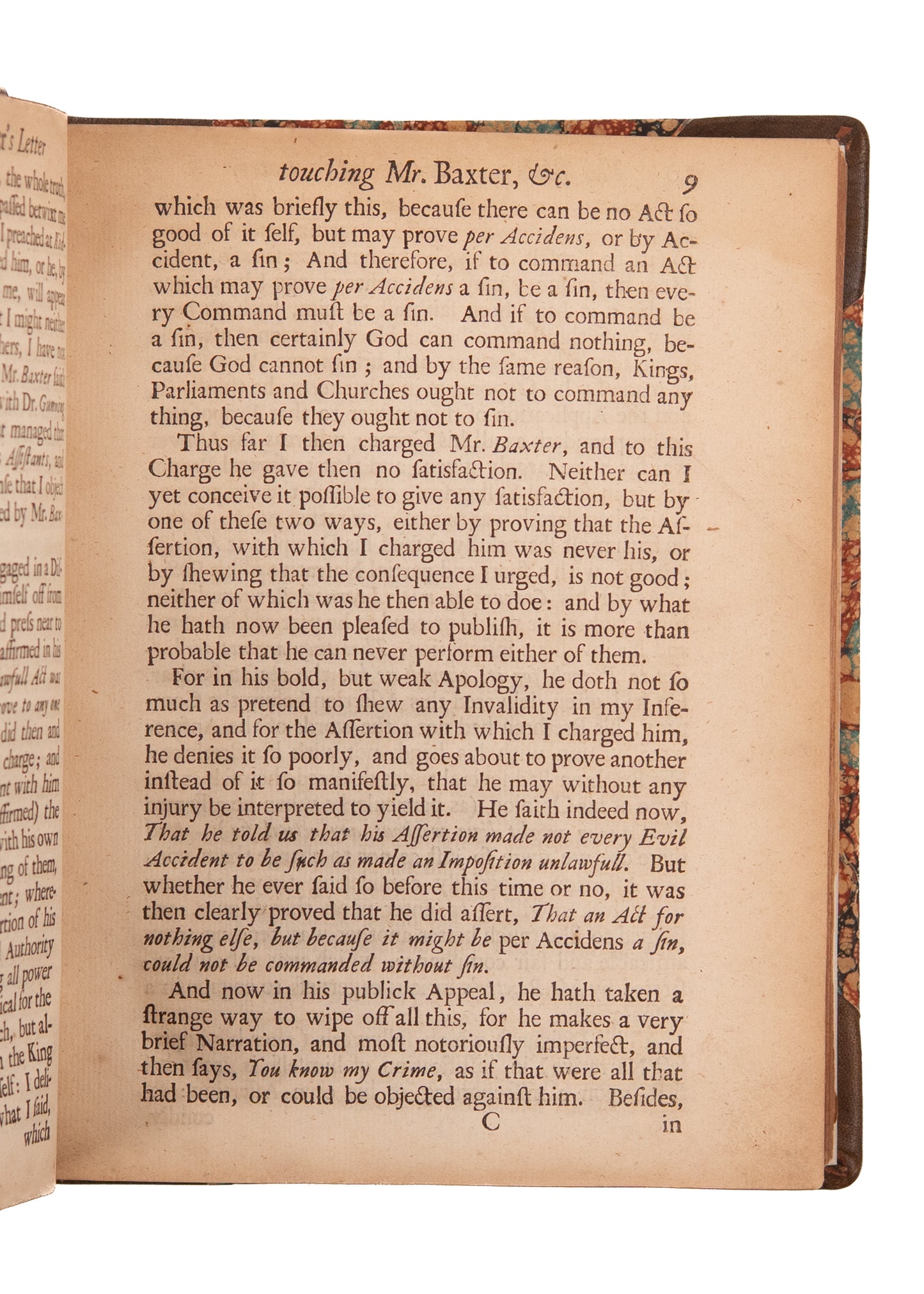 1683 RICHARD BAXTER. Rare Attack on Richard Baxter - Savoy Conference and Act of Uniformity.