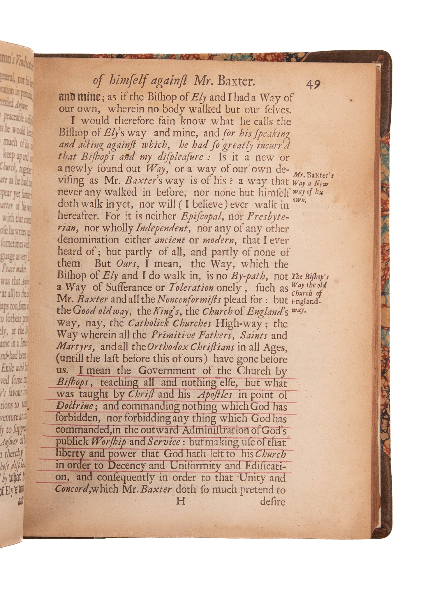 1683 RICHARD BAXTER. Rare Attack on Richard Baxter - Savoy Conference and Act of Uniformity.
