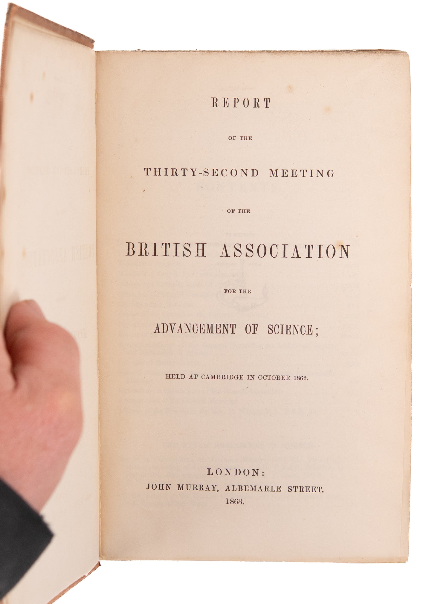 1862 WILLIAM STANLEY JEVONS. First Edition "Notice of a General Mathematical Theory of Economy."