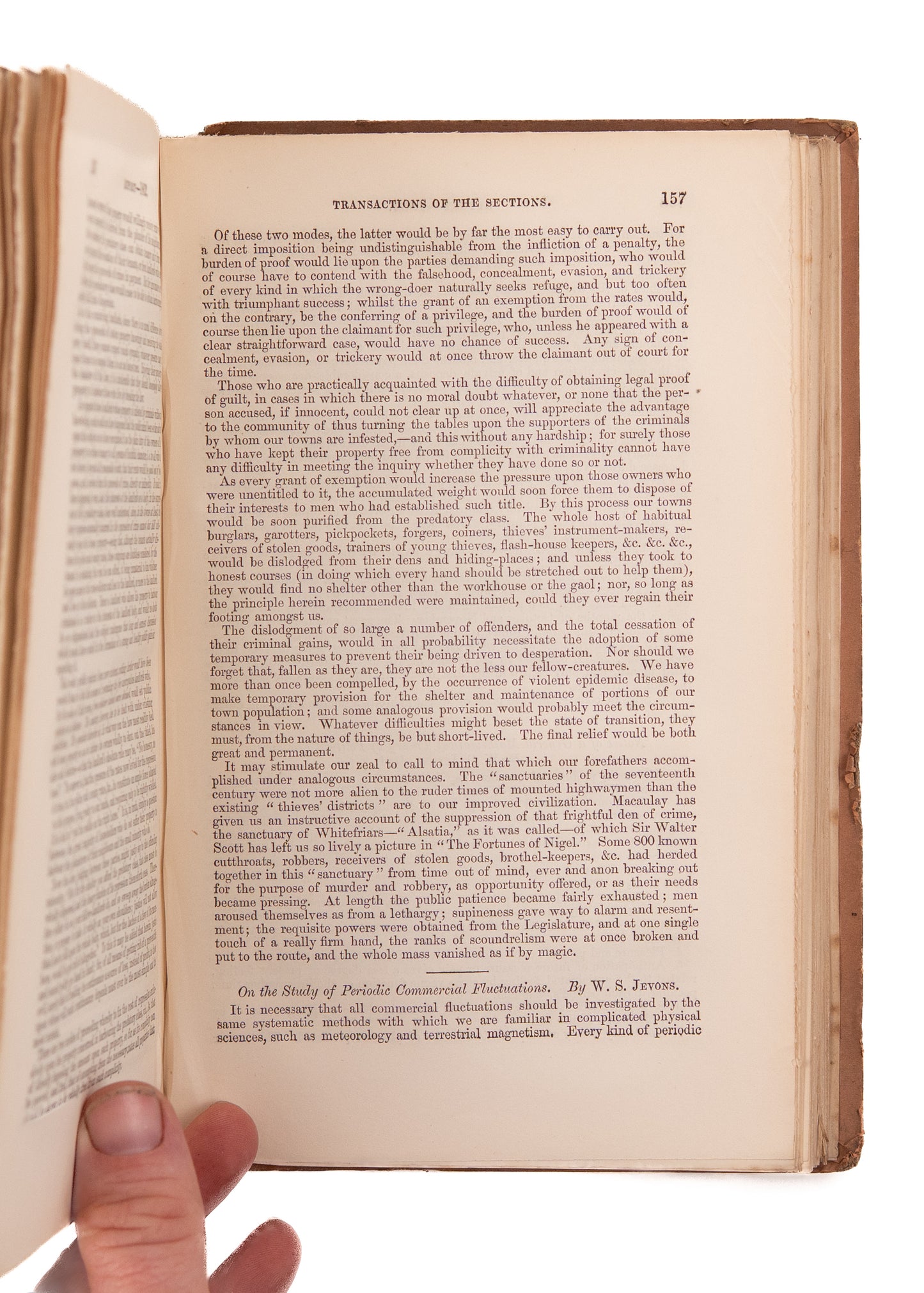 1862 WILLIAM STANLEY JEVONS. First Edition "Notice of a General Mathematical Theory of Economy."