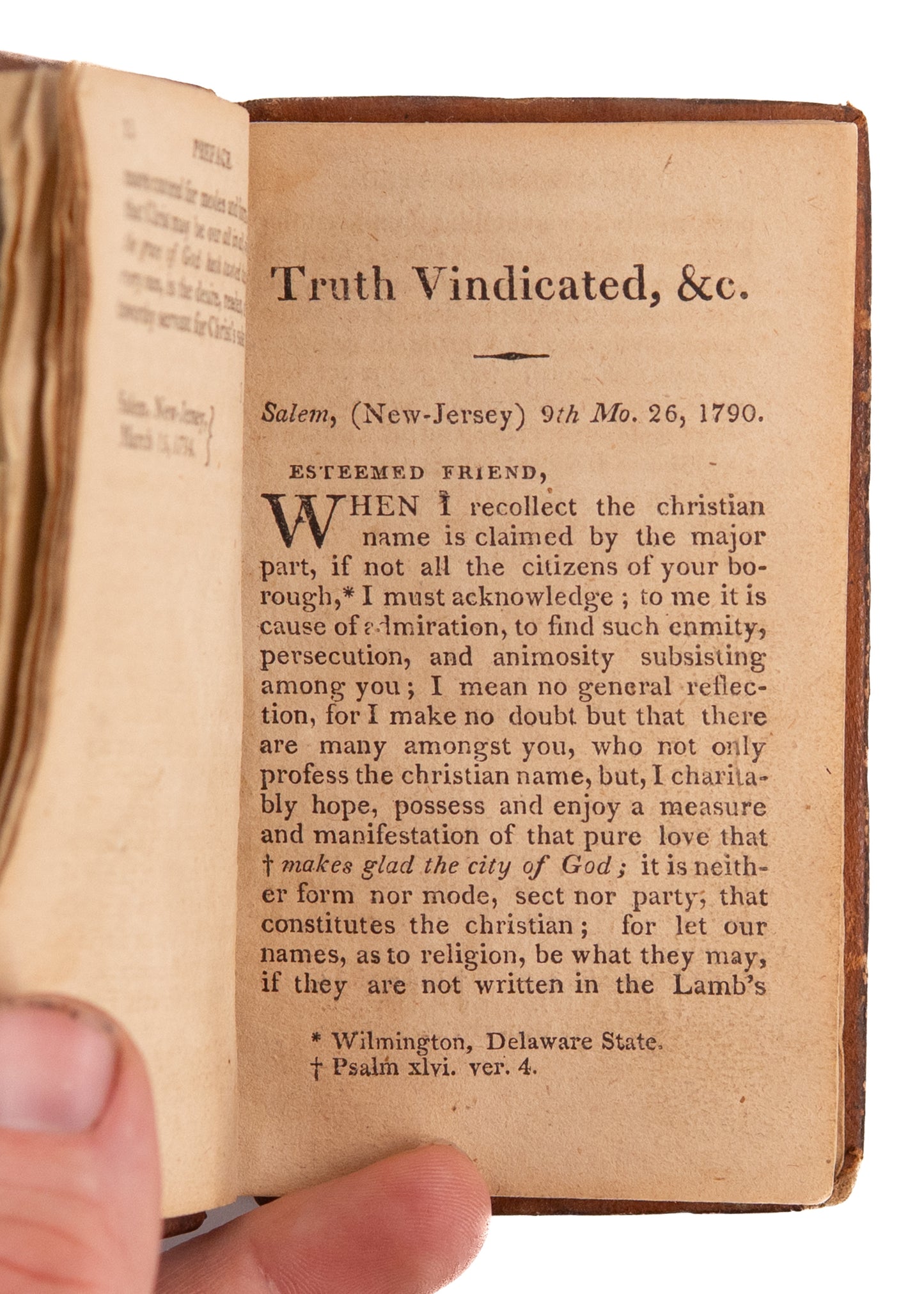 1790/1810 AMERICAN METHODIST. Against Vulgar and Frivolous Cavils Against the Methodists. Rare.