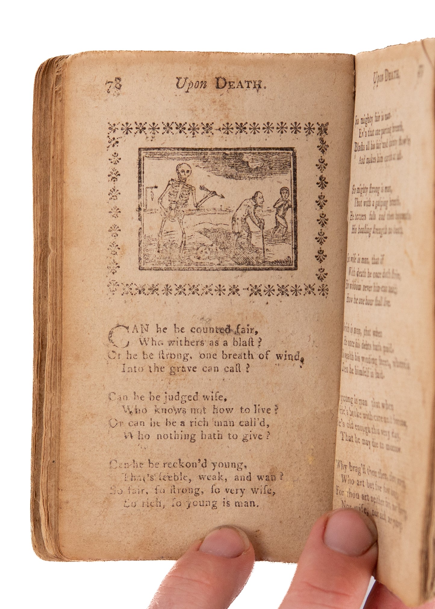 1791 ALEXANDER ANDERSON WOODCUTS. Youth's Divine Pastime. The Only Complete Example Extant.