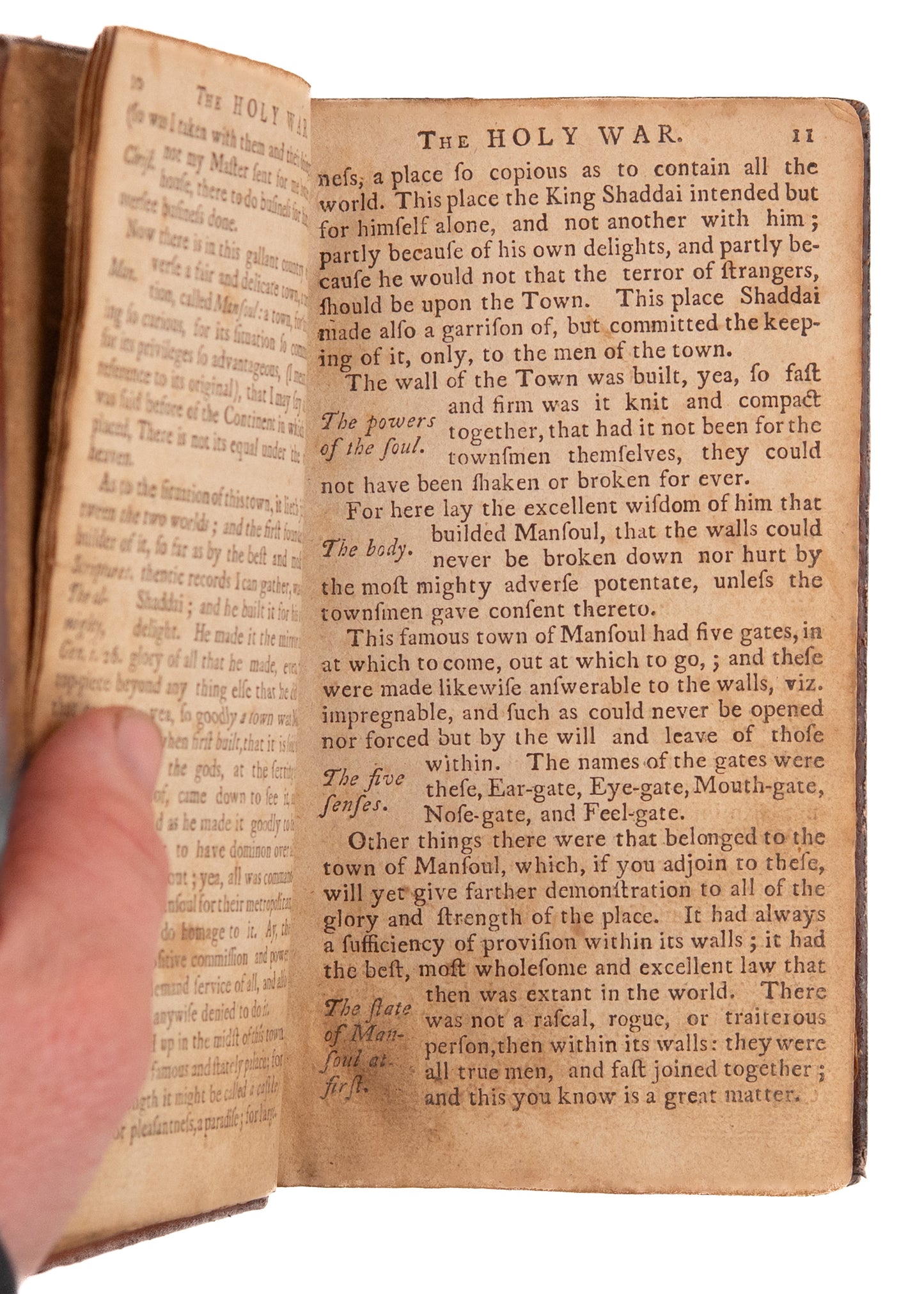 1794 JOHN BUNYAN. First American Edition of The Holy War, Made by Shaddai Upon Diabolus.