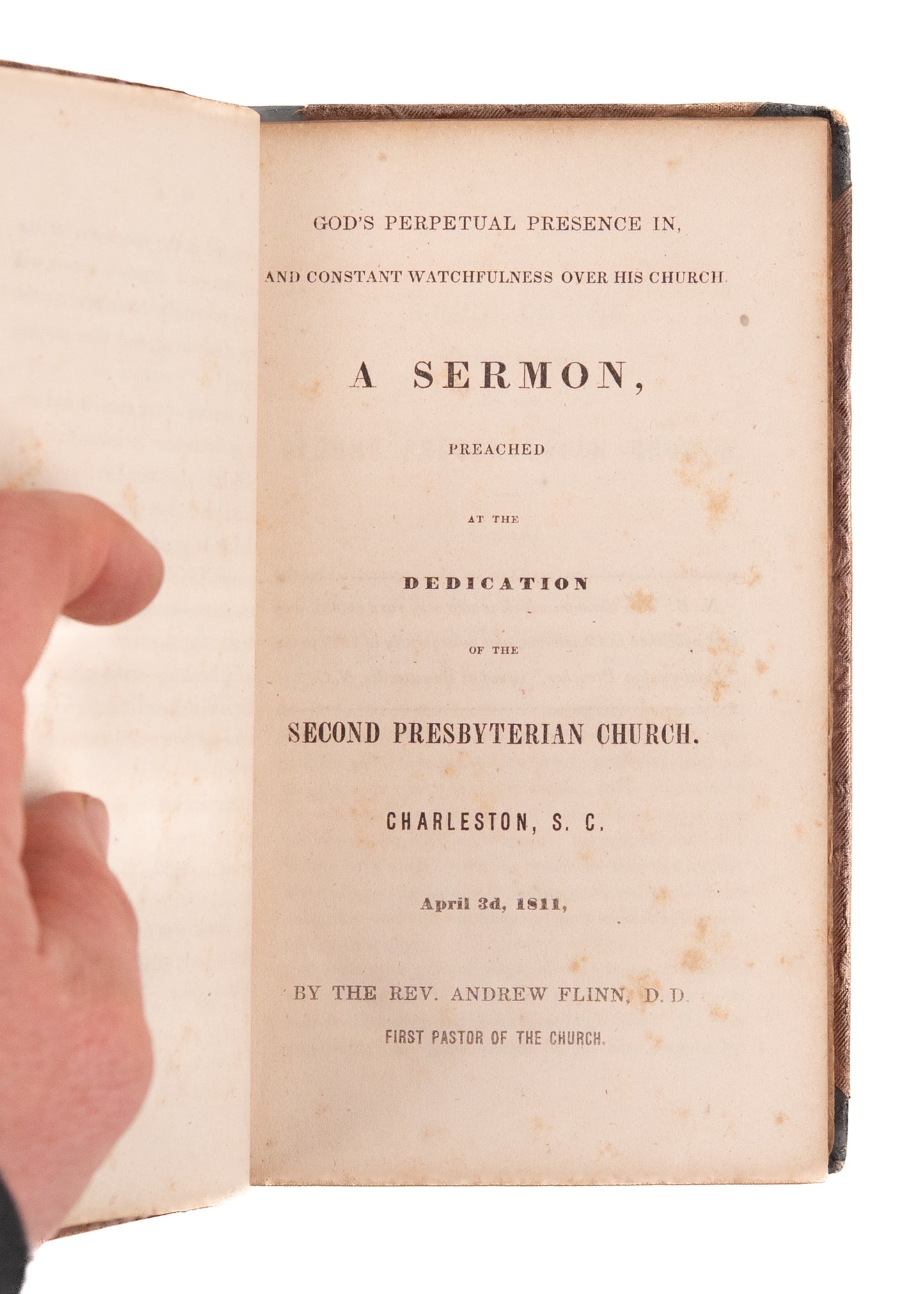 1838 SLAVERY & CHURCH. Rare Charleston South Carolina Presbyterian Church Manual - Slavery.