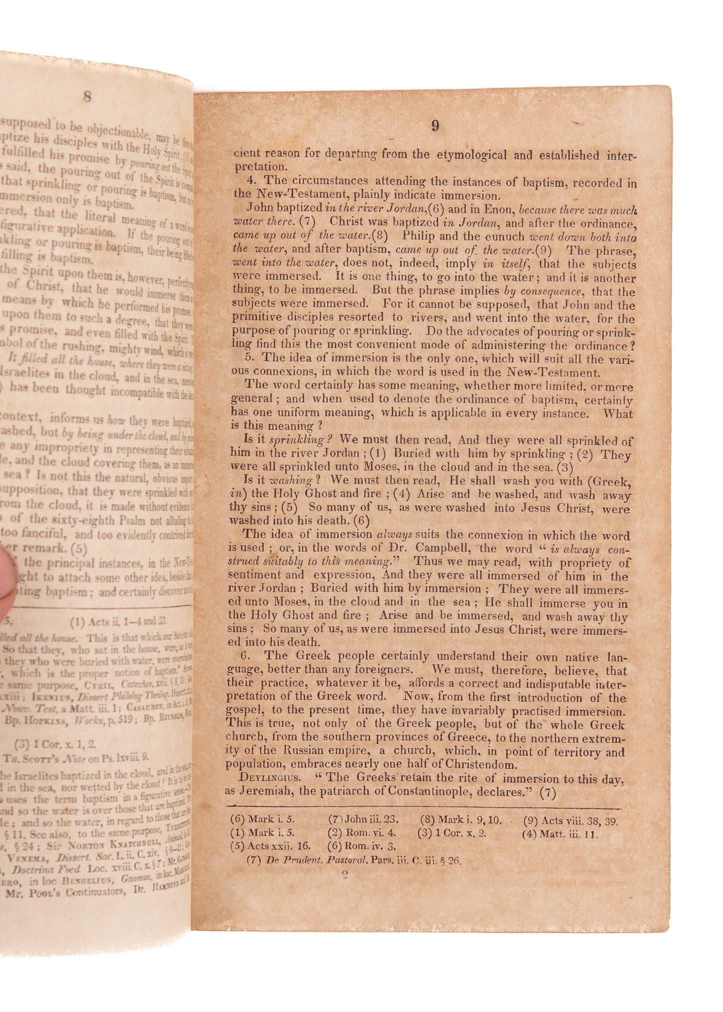 1812 ADONIRAM JUDSON Sermon Preached on His Becoming a Baptist in Calcutta. Scarce.
