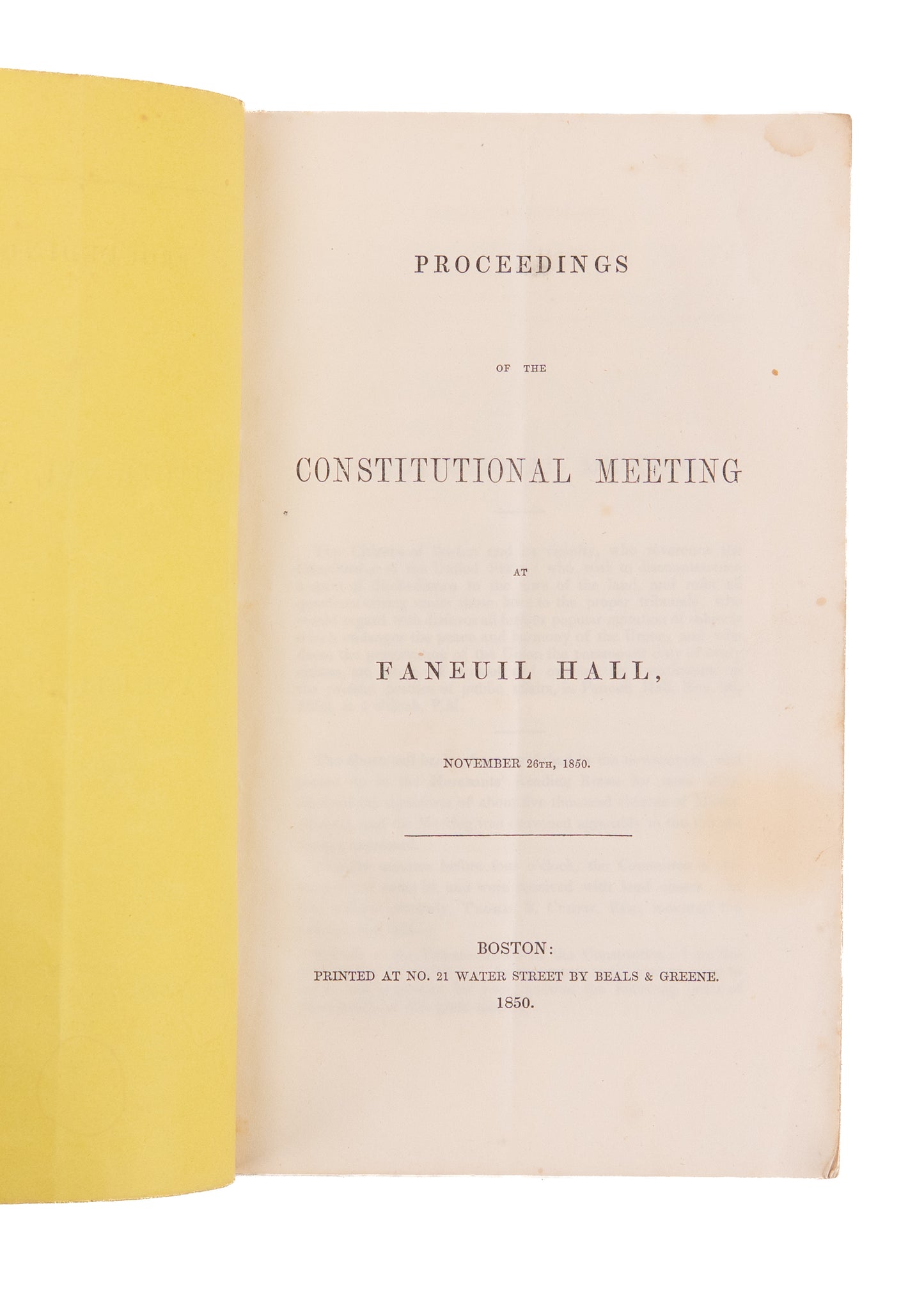 1850 FUGITIVE SLAVE ACT. Frederick Douglass Elicits a Defense of the Fugitive Slave Act by Boston Conservatives.