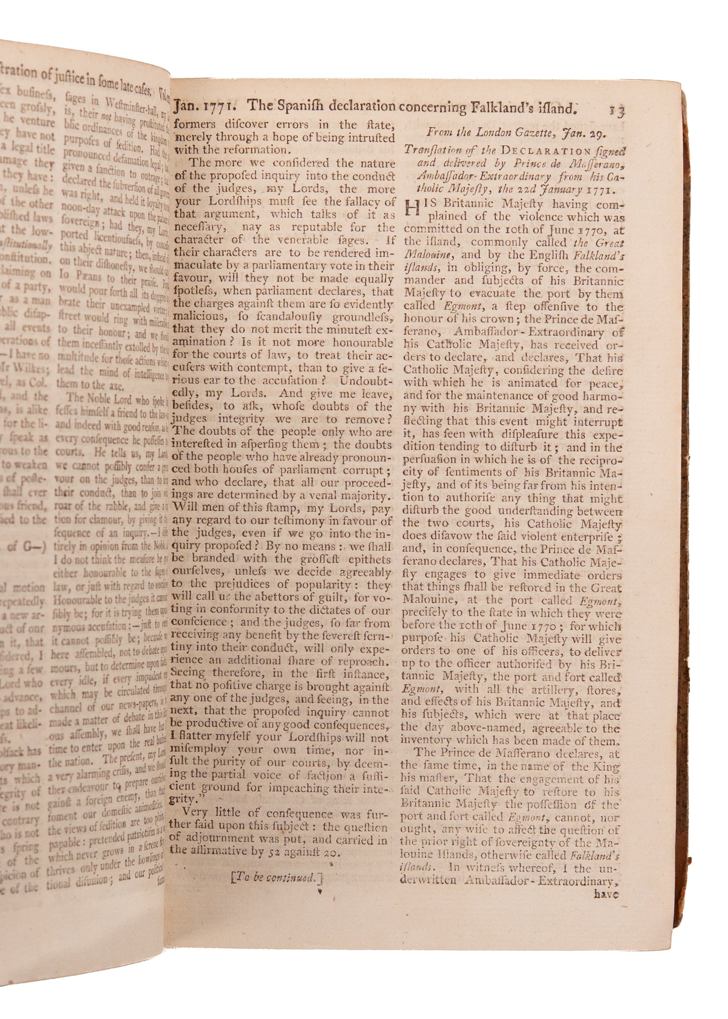 1771 SCOTS MAGAZINE. George Whitefield, Freedom of the Press, American Revolution, Slavery.