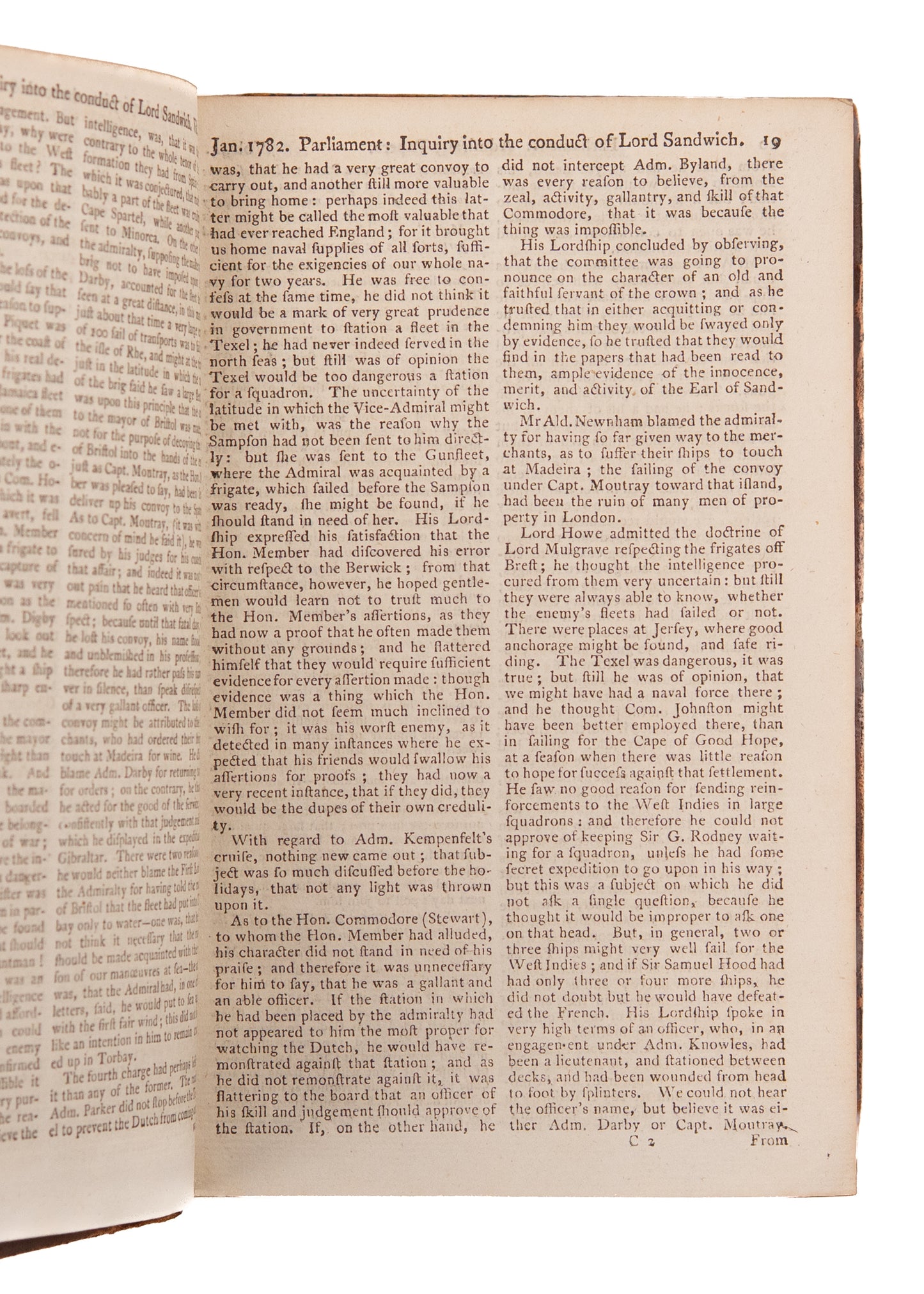 1782 SCOTS MAGAZINE. George Washington, American Revolution, The Education of Women, Suffrage &c