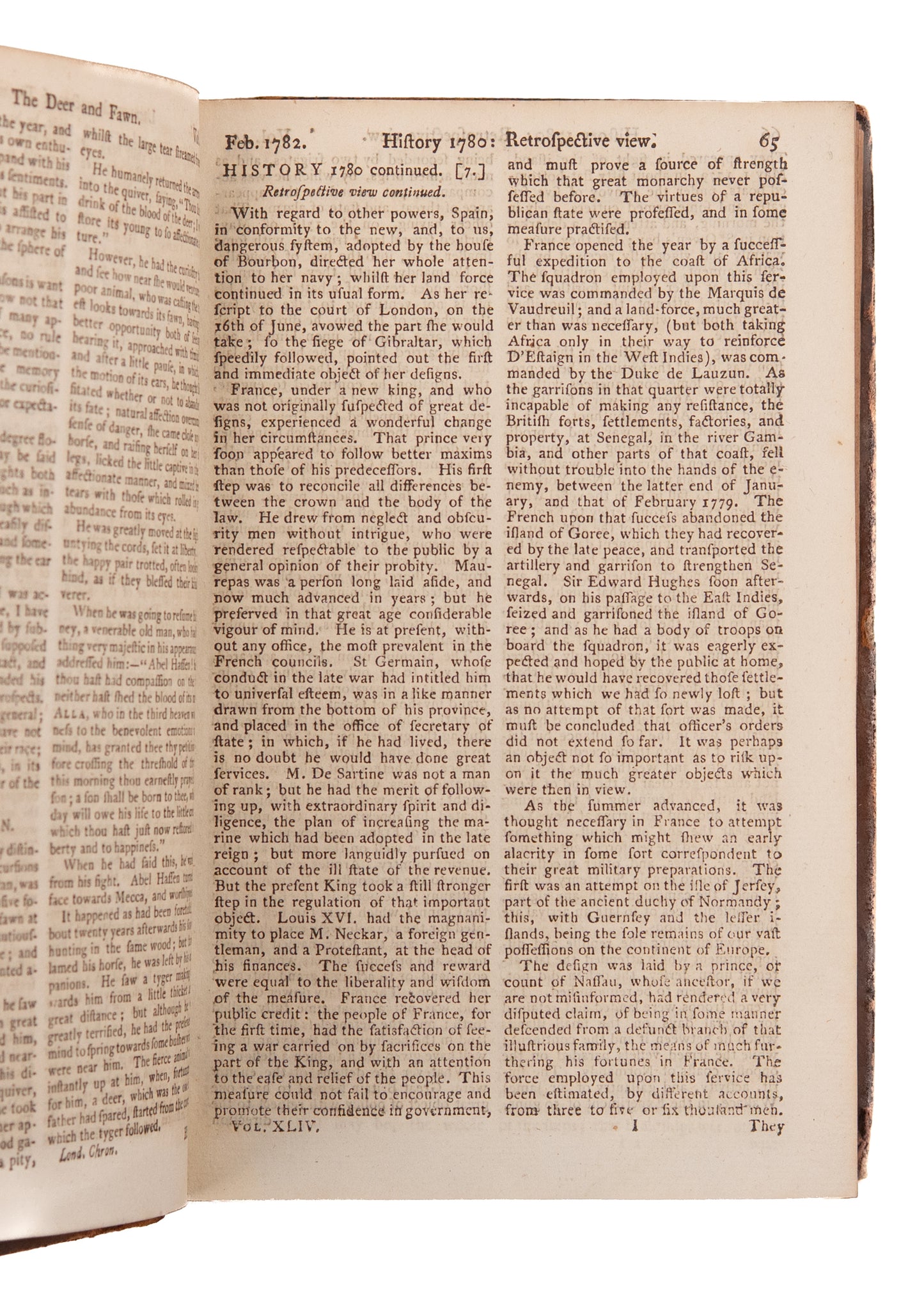 1782 SCOTS MAGAZINE. George Washington, American Revolution, The Education of Women, Suffrage &c