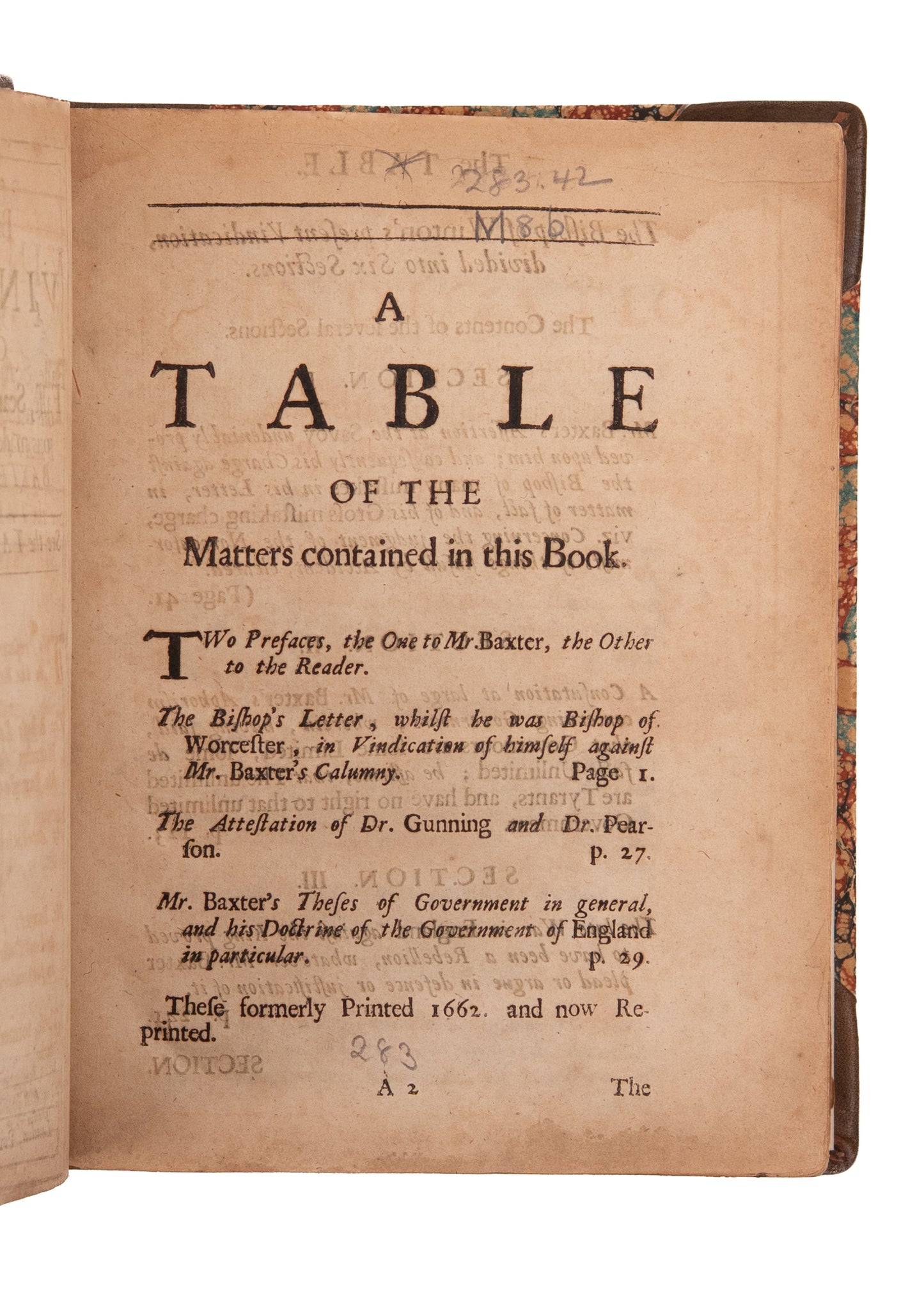 1683 RICHARD BAXTER. Rare Attack on Richard Baxter - Savoy Conference and Act of Uniformity.