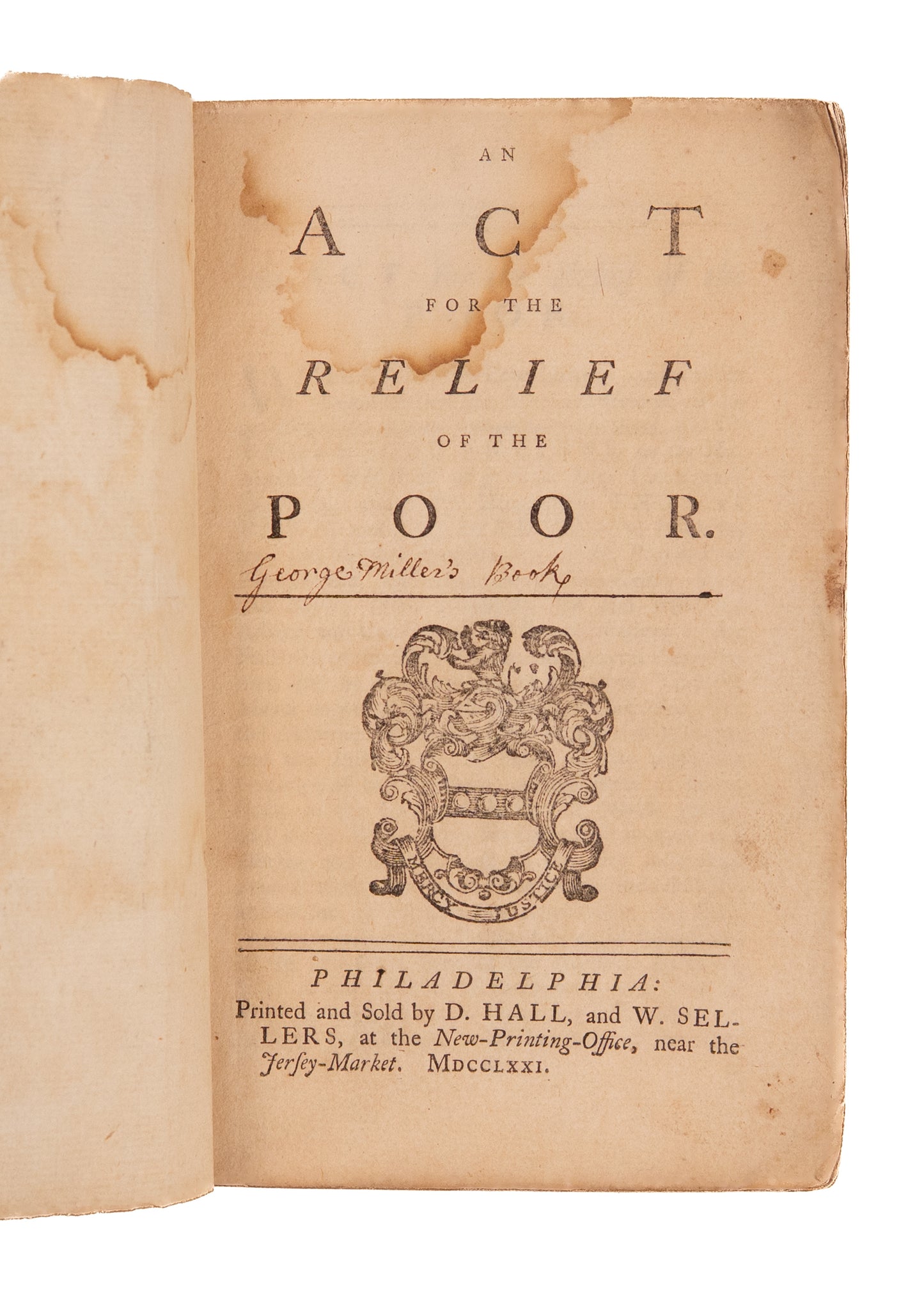 1771 POOR RELIEF. How Early Americans Responded to Poverty Caused British Taxation and War.