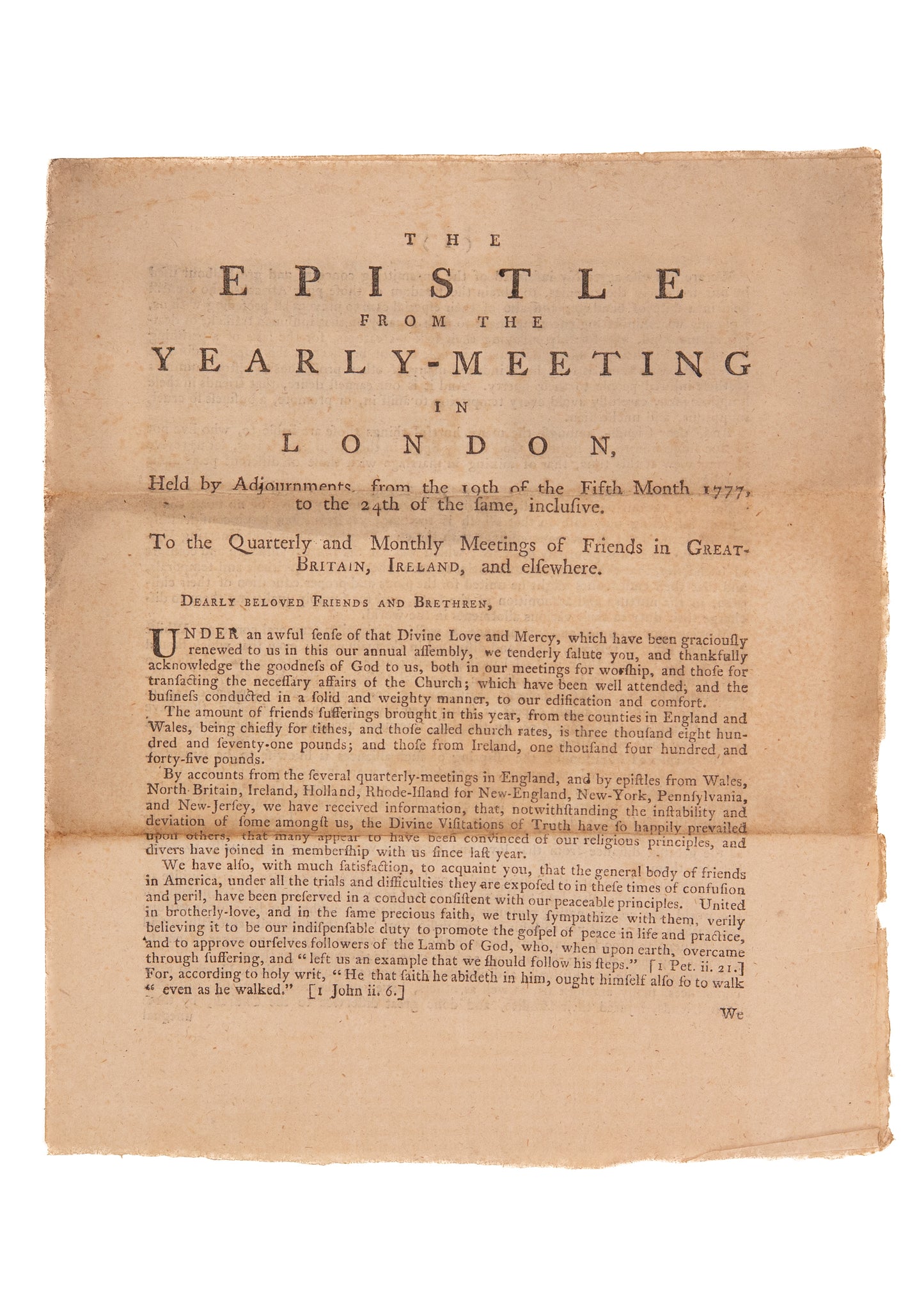1777 PACIFISM & AMERICAN REVOLUTION. American Revolution & the Quaker Crisis of Pacifist Conscience.