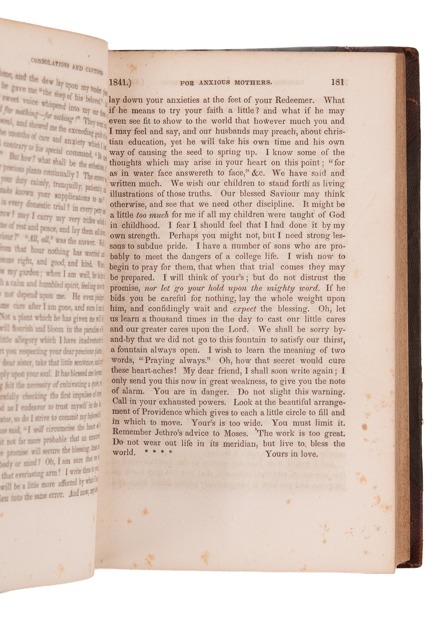 1841 & 1842 MOTHER'S MAGAZINE. Significant Magazine of the "New Motherhood" and Idealized Femininity
