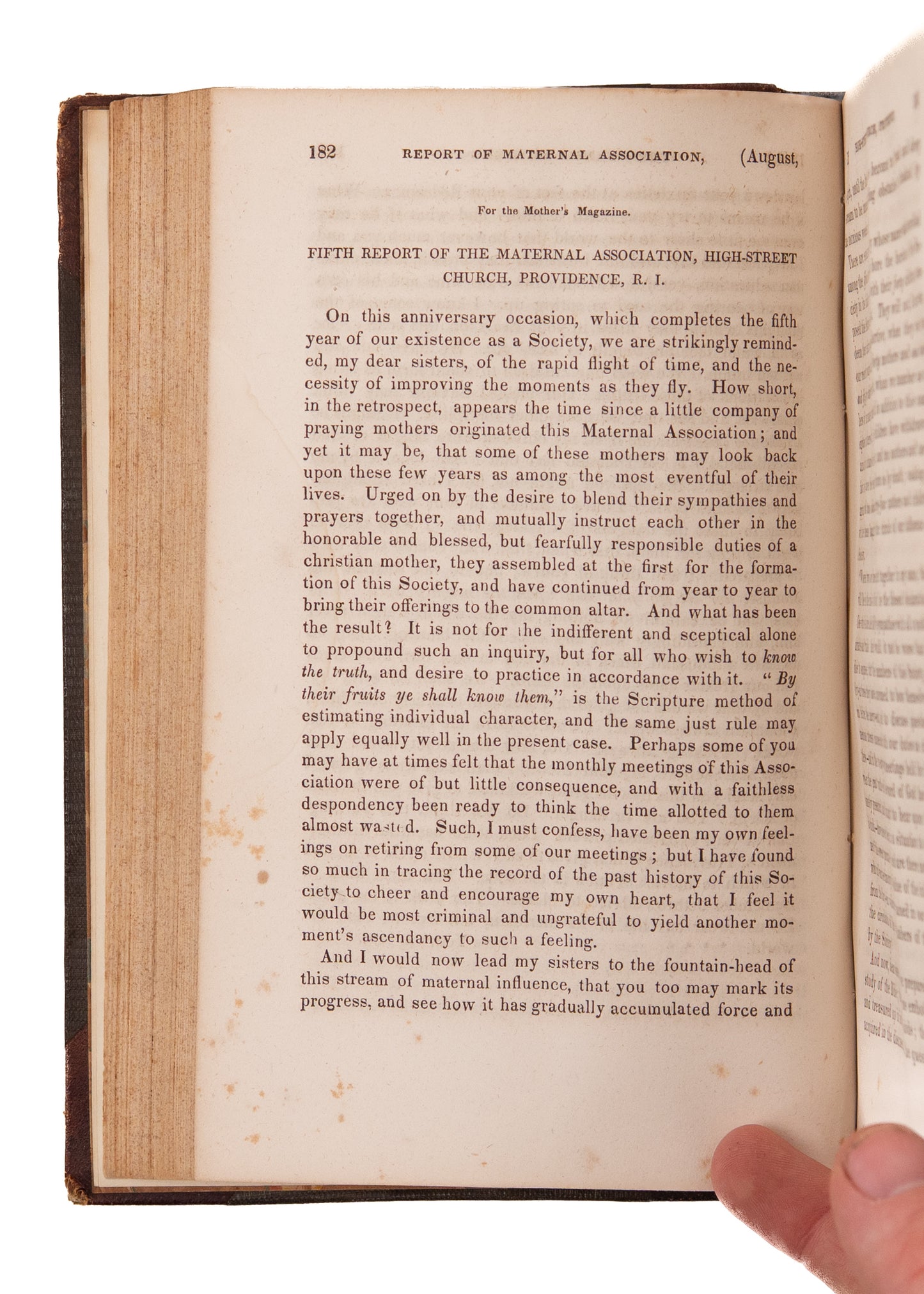 1841 & 1842 MOTHER'S MAGAZINE. Significant Magazine of the "New Motherhood" and Idealized Femininity