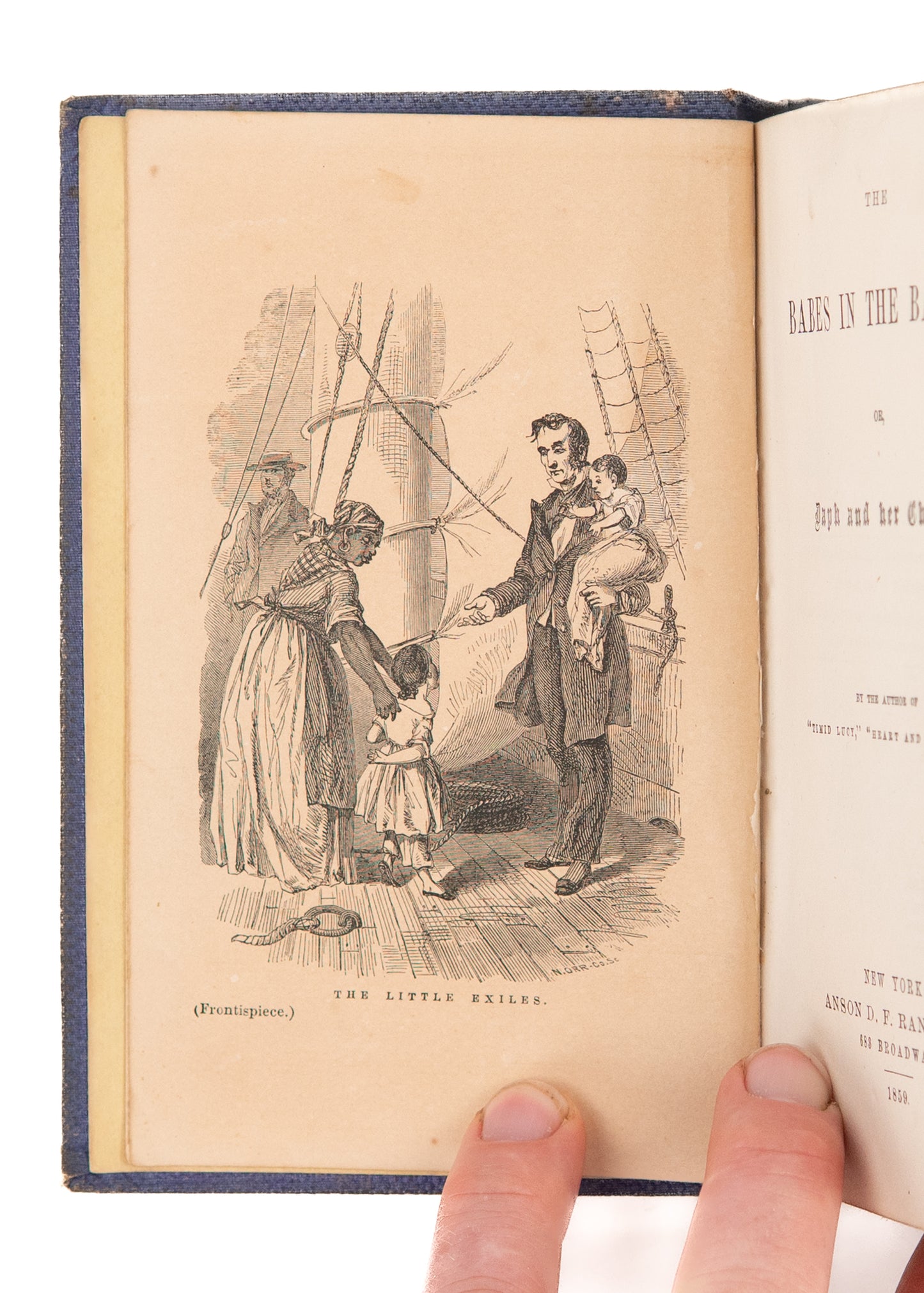 1859 FUGITIVE SLAVE. Negro Woman Rescues White Children from Slave Riots.  Rare!