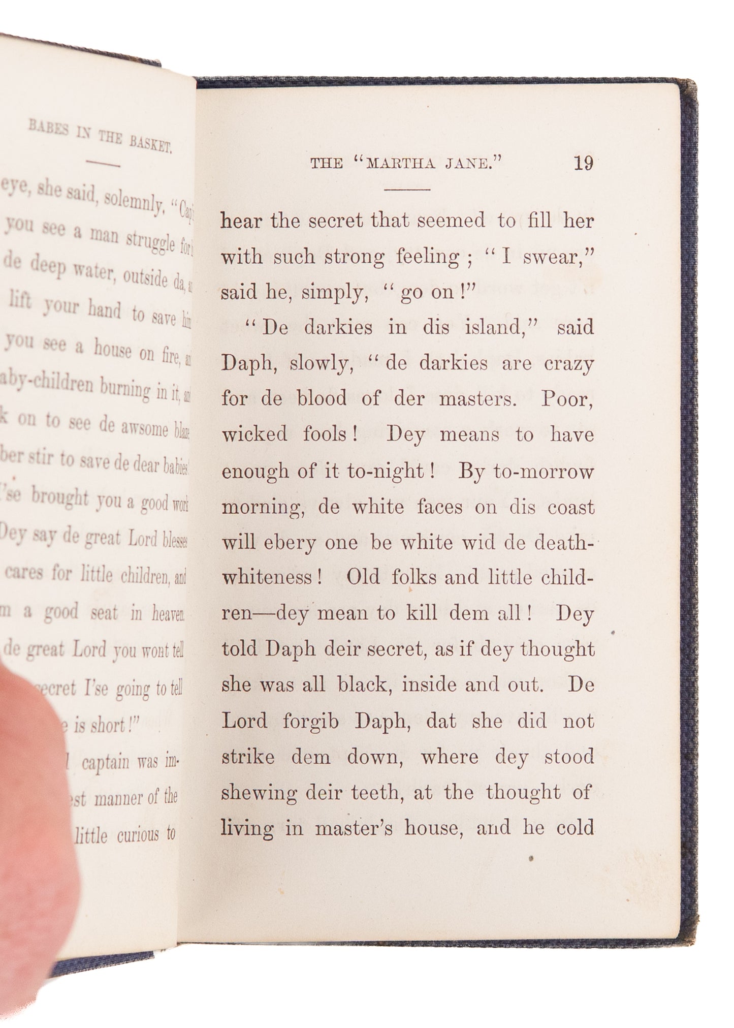 1859 FUGITIVE SLAVE. Negro Woman Rescues White Children from Slave Riots.  Rare!