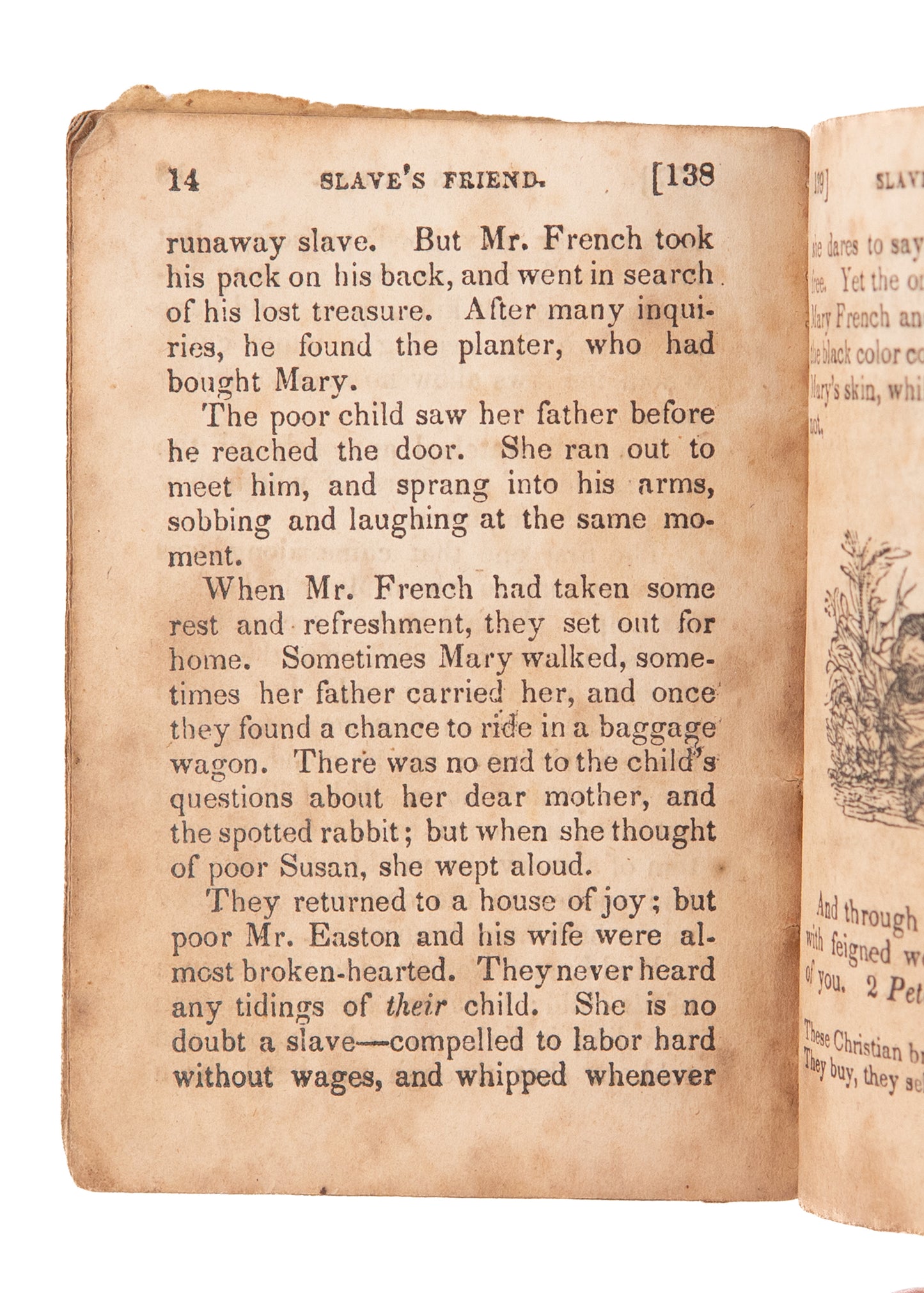1833 ANTI-SLAVERY FOR CHILDREN. The Slave's Friend. No. 9. Two Friends Sold Into Slavery.