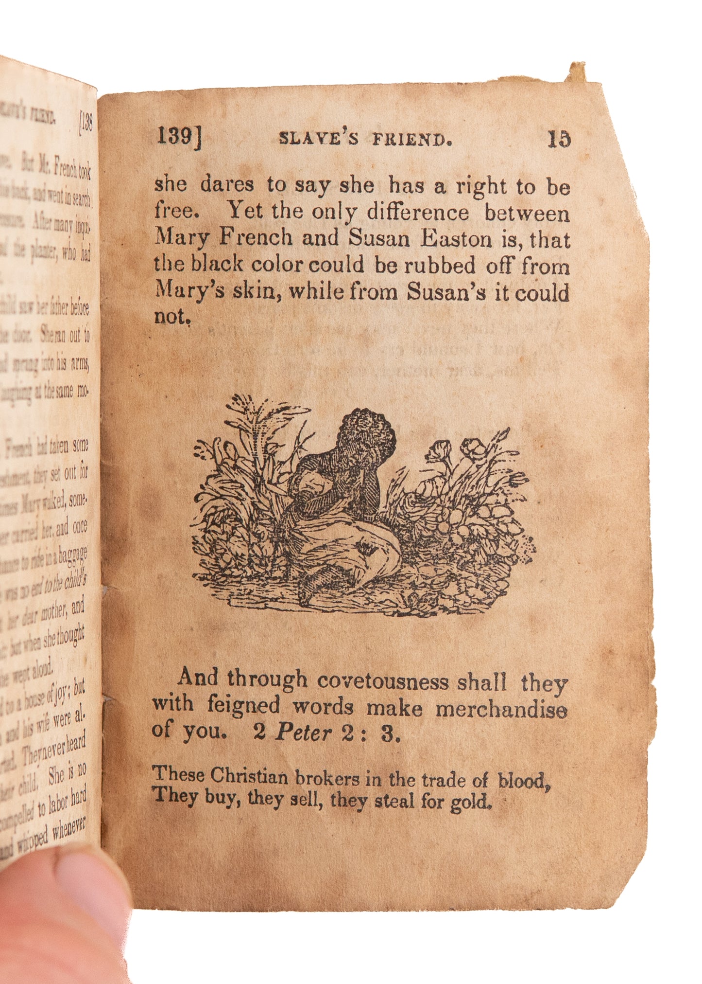 1833 ANTI-SLAVERY FOR CHILDREN. The Slave's Friend. No. 9. Two Friends Sold Into Slavery.