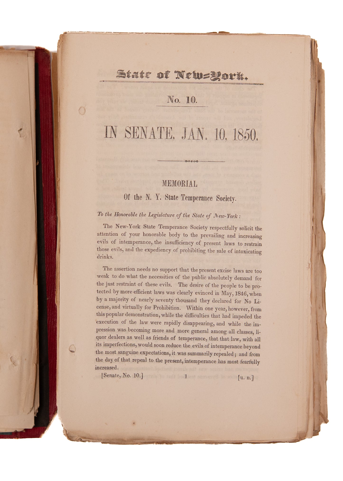 1850 NEW YORK. Nearly 100 Senate Reports on Slavery, Shakers, Sing Sing Prison Reform, &c.
