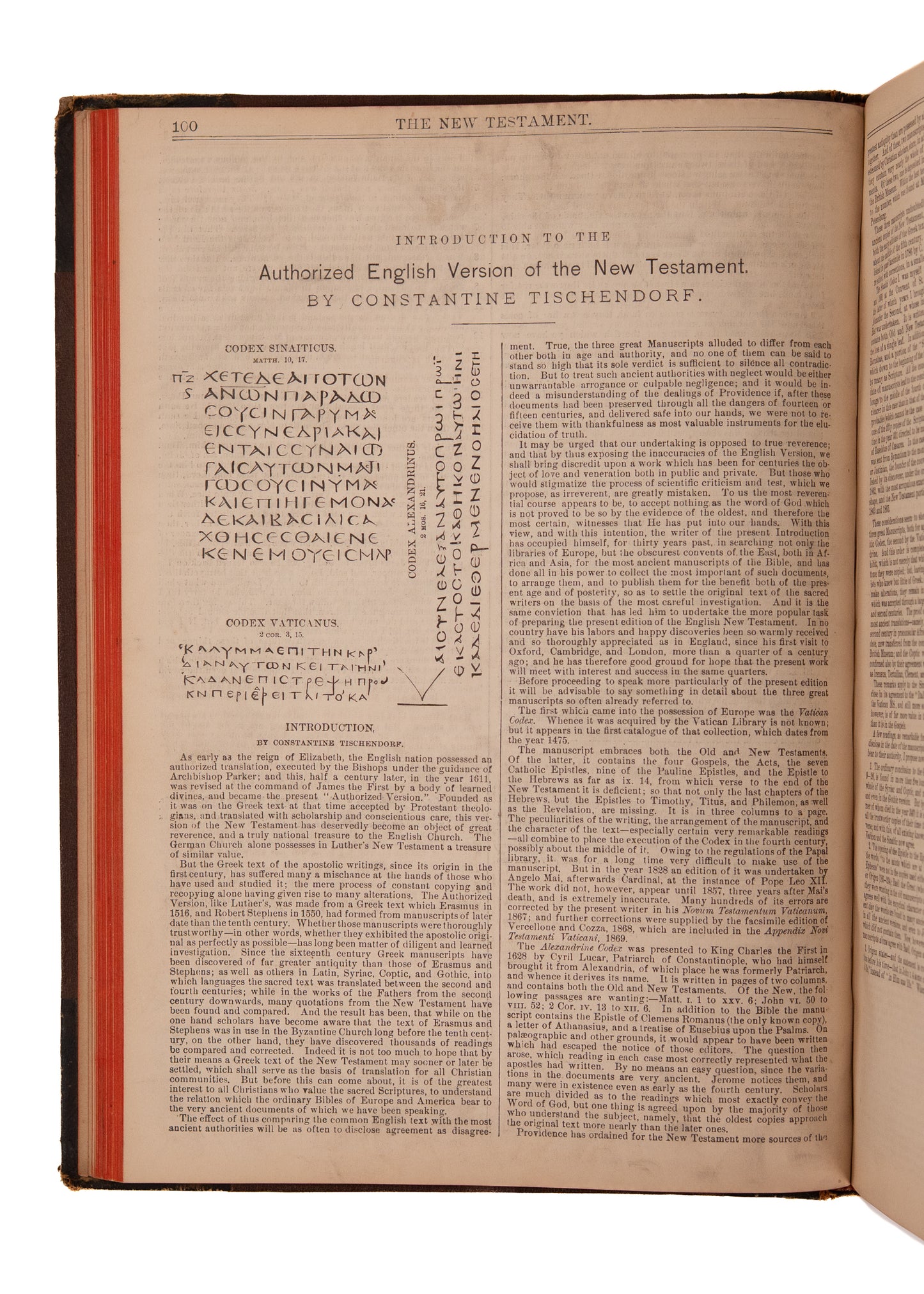 1881 KJV & RSV. Rare Seaside Library First Edition of King James and Revised Standard Parallel.