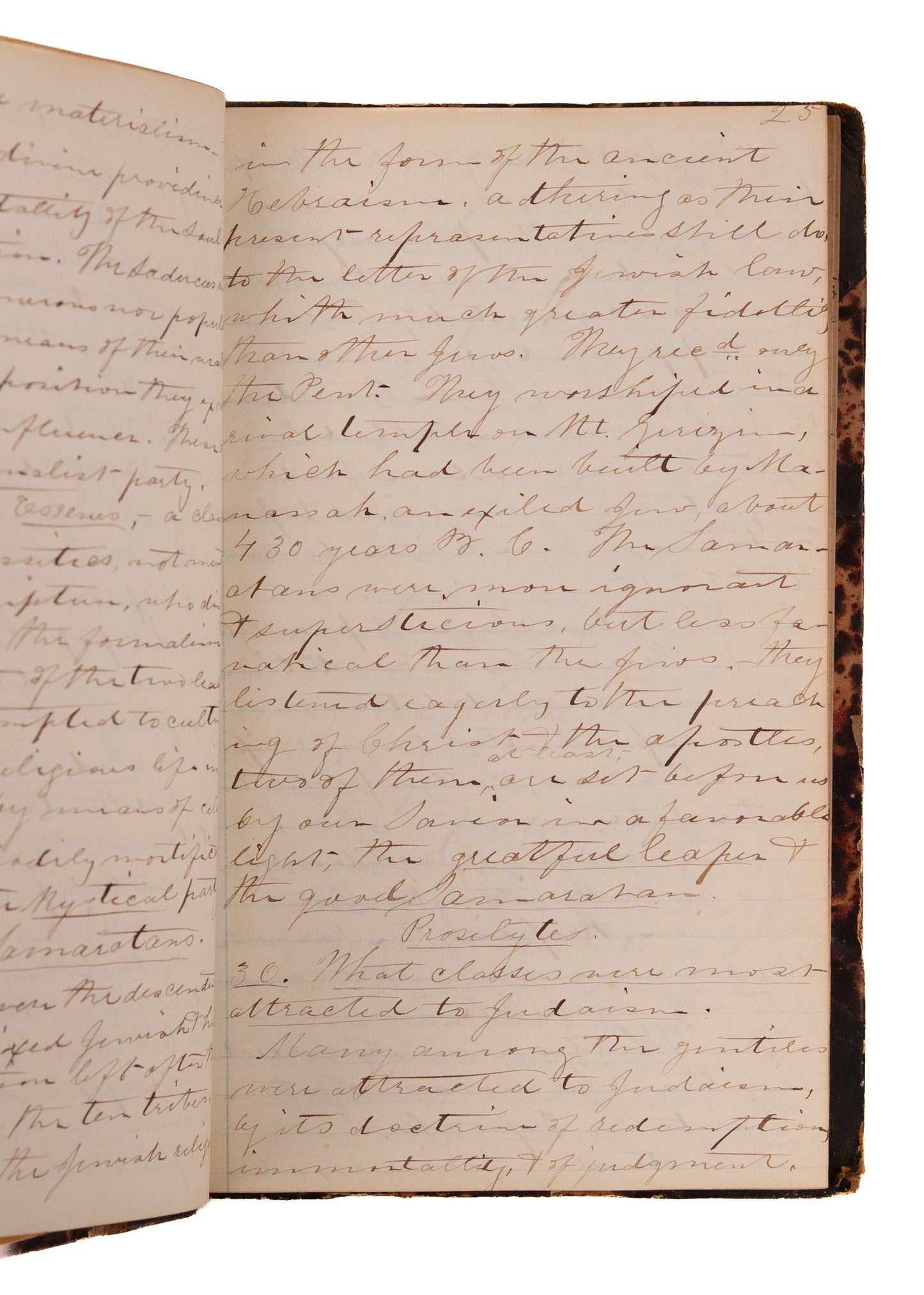 1850 PRESBYTERIAN. 325pp MSs on Church History by Harriet Tubman Friend & Auburn Historian S. M. Hopkins.