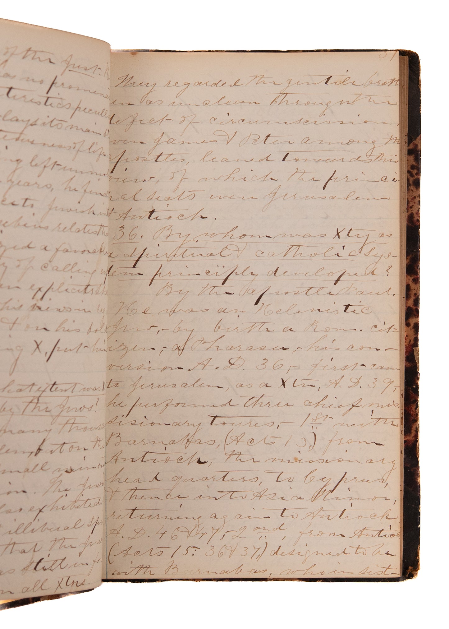1850 PRESBYTERIAN. 325pp MSs on Church History by Harriet Tubman Friend & Auburn Historian S. M. Hopkins.