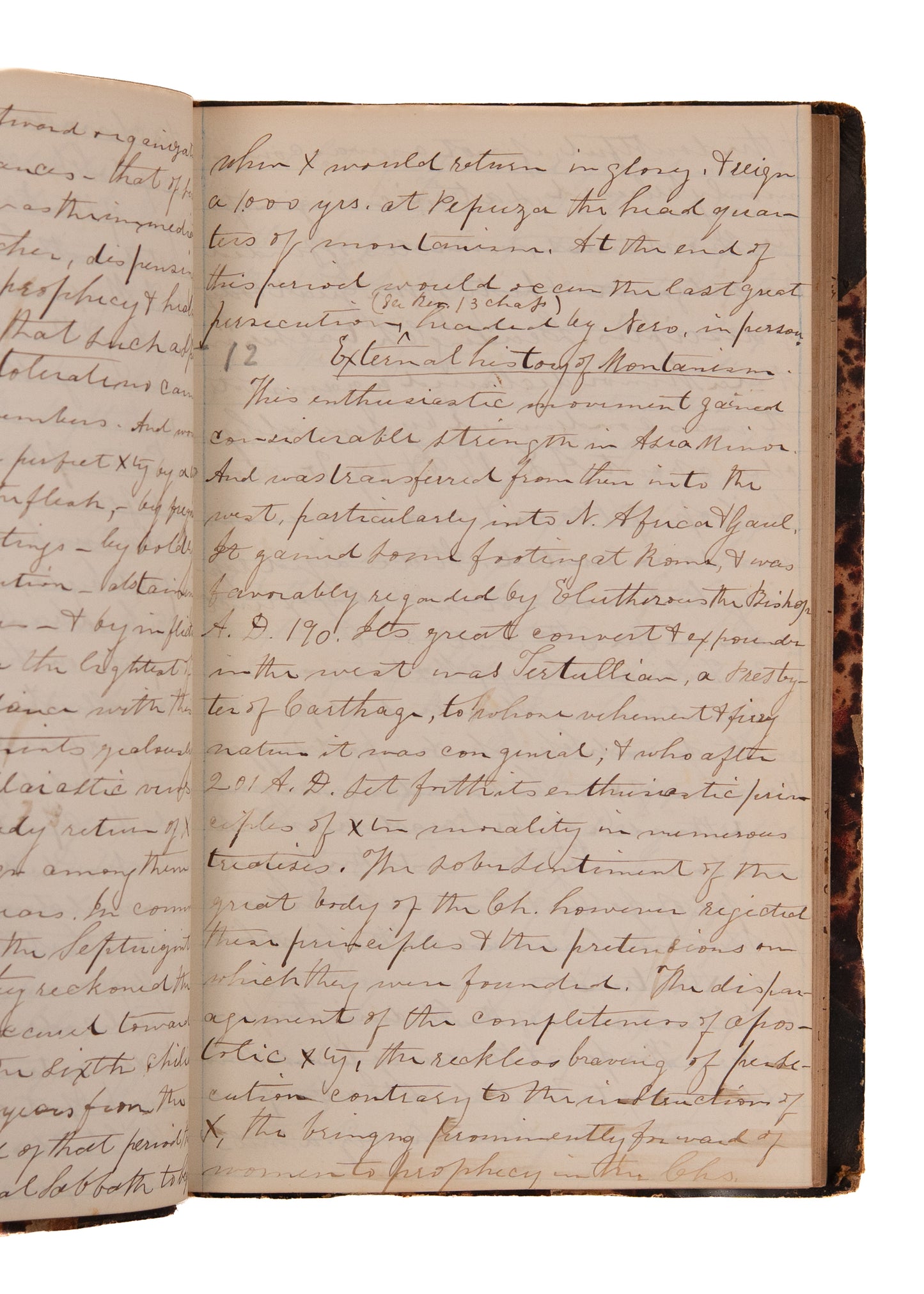1850 PRESBYTERIAN. 325pp MSs on Church History by Harriet Tubman Friend & Auburn Historian S. M. Hopkins.