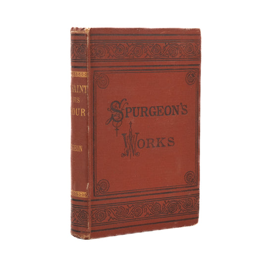 1885 C. H. SPURGEON. The Saint and His Saviour. Early American Edition in Victorian Binding.