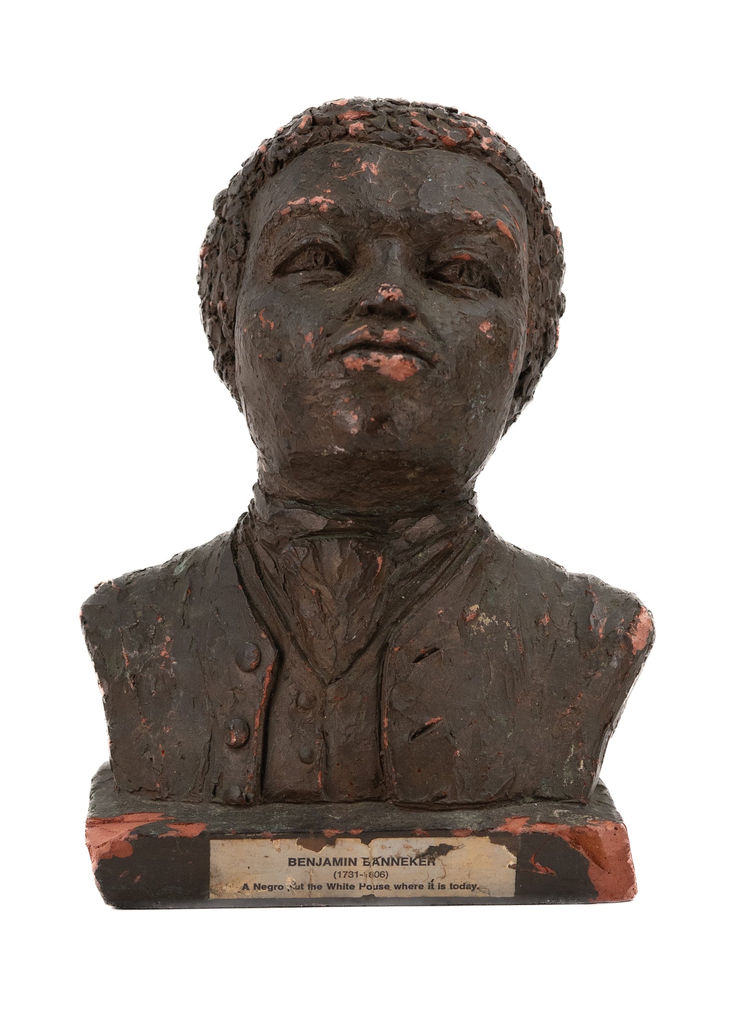 1731-1806 BENJAMIN BANNEKER. Attractive Bust of Early Black Naturalist and Landowner.