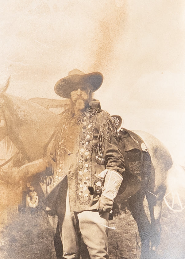 1900 BUFFALO BILL. Unpublished Candid Photo of William F. Cody, aka "Buffalo Bill."