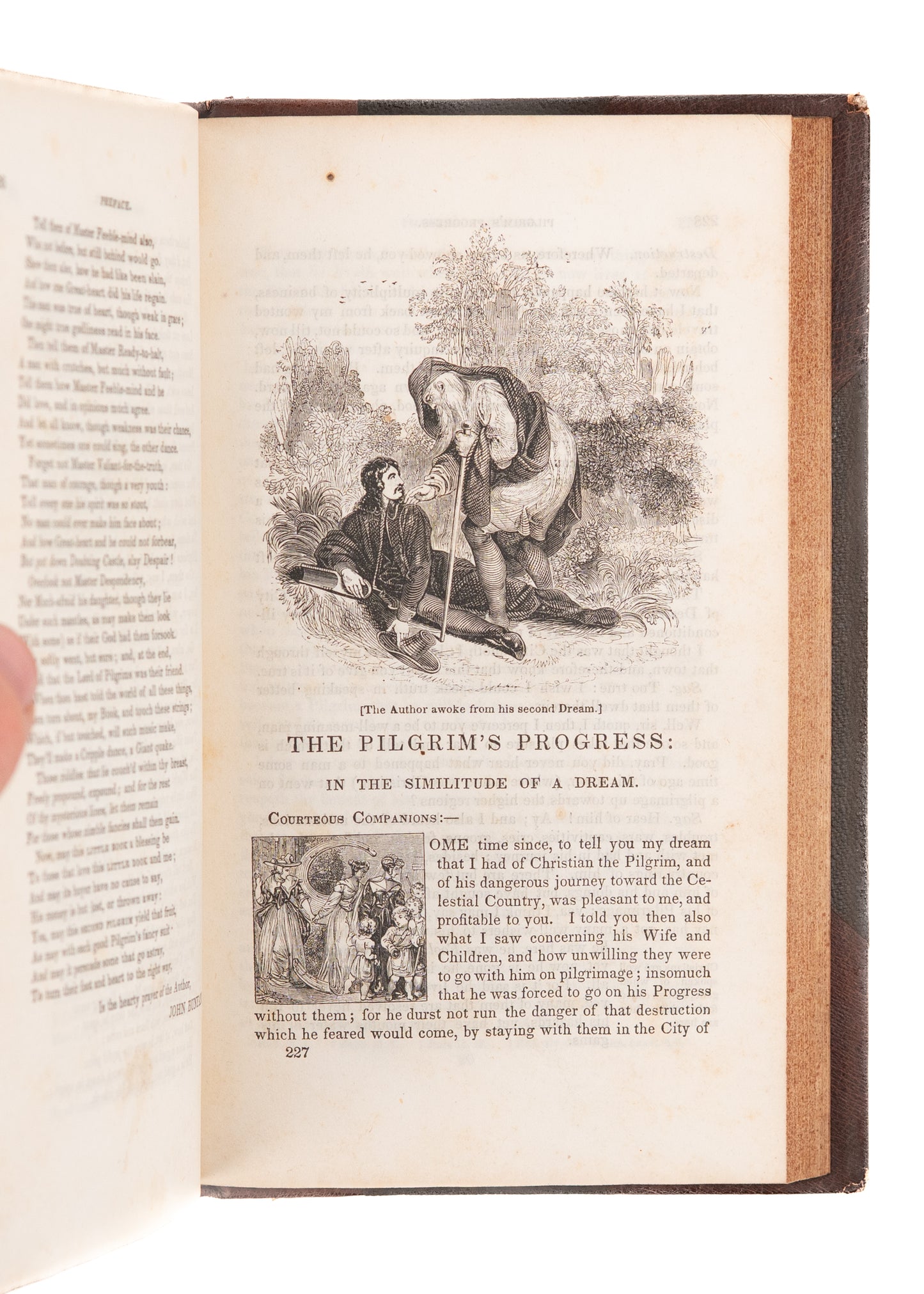 1837 JOHN BUNYAN. Superb Pilgrim's Progress with Fifty Illustrations & Fine Leather Binding.