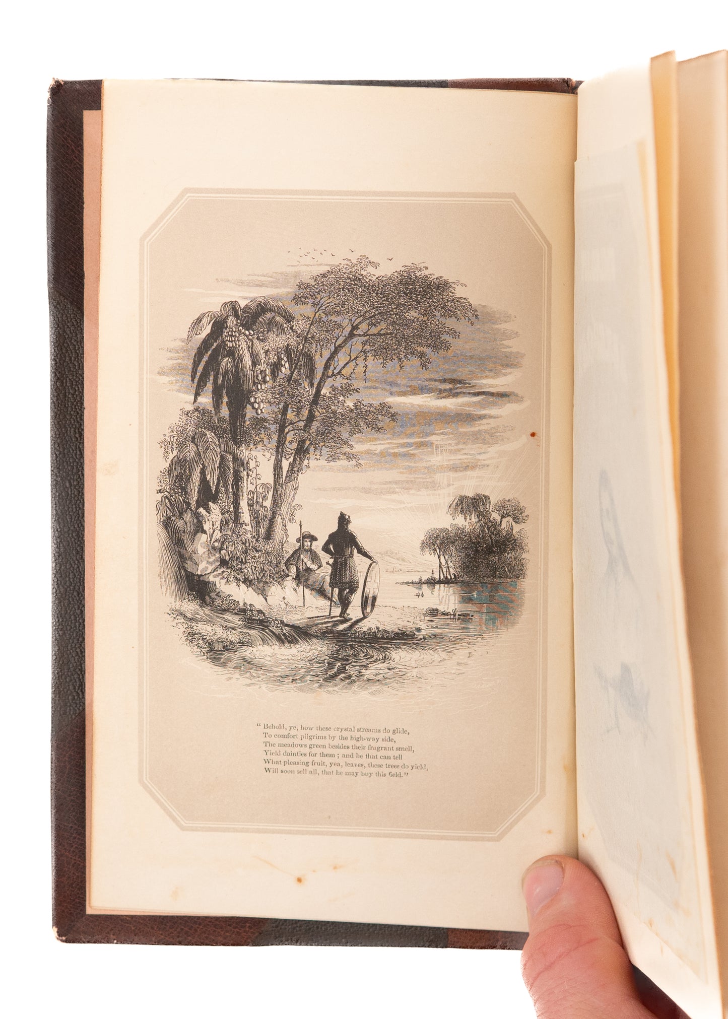 1837 JOHN BUNYAN. Superb Pilgrim's Progress with Fifty Illustrations & Fine Leather Binding.