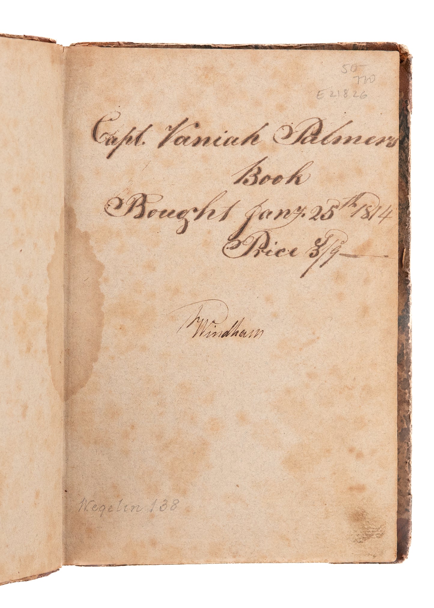 1789 ELIJAH FITCH. On the Goodness & Religious Limits of the Material. Revolutionary War Provenance