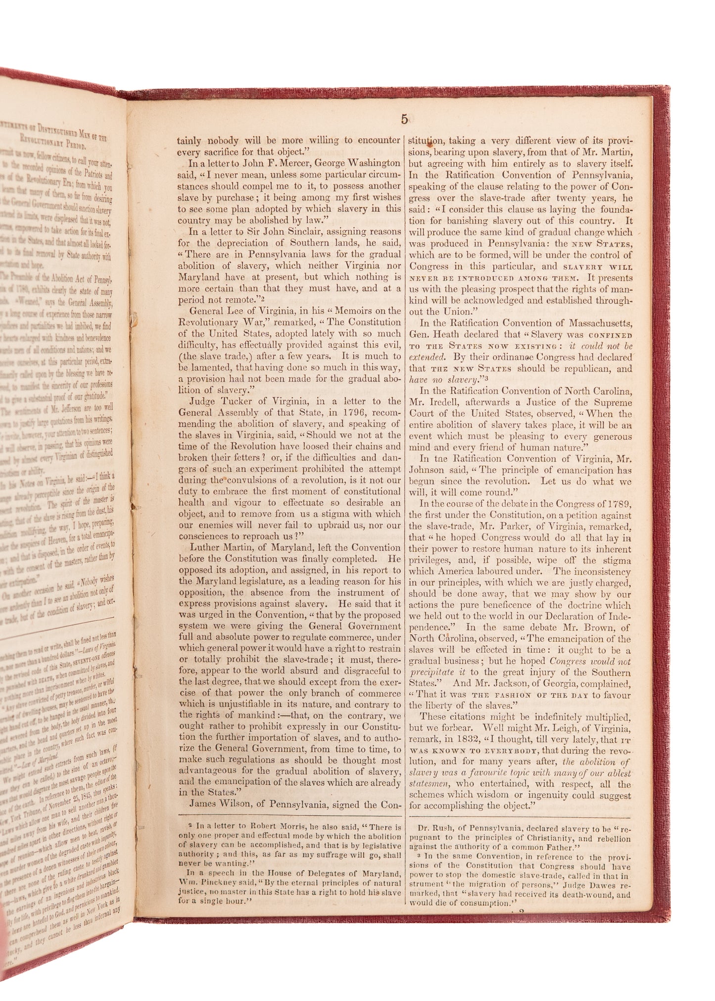 1845 SLAVERY - ULYSSES S. GRANT. Rare Anti-Slavery Society Speech Owned by Civil War General & American President