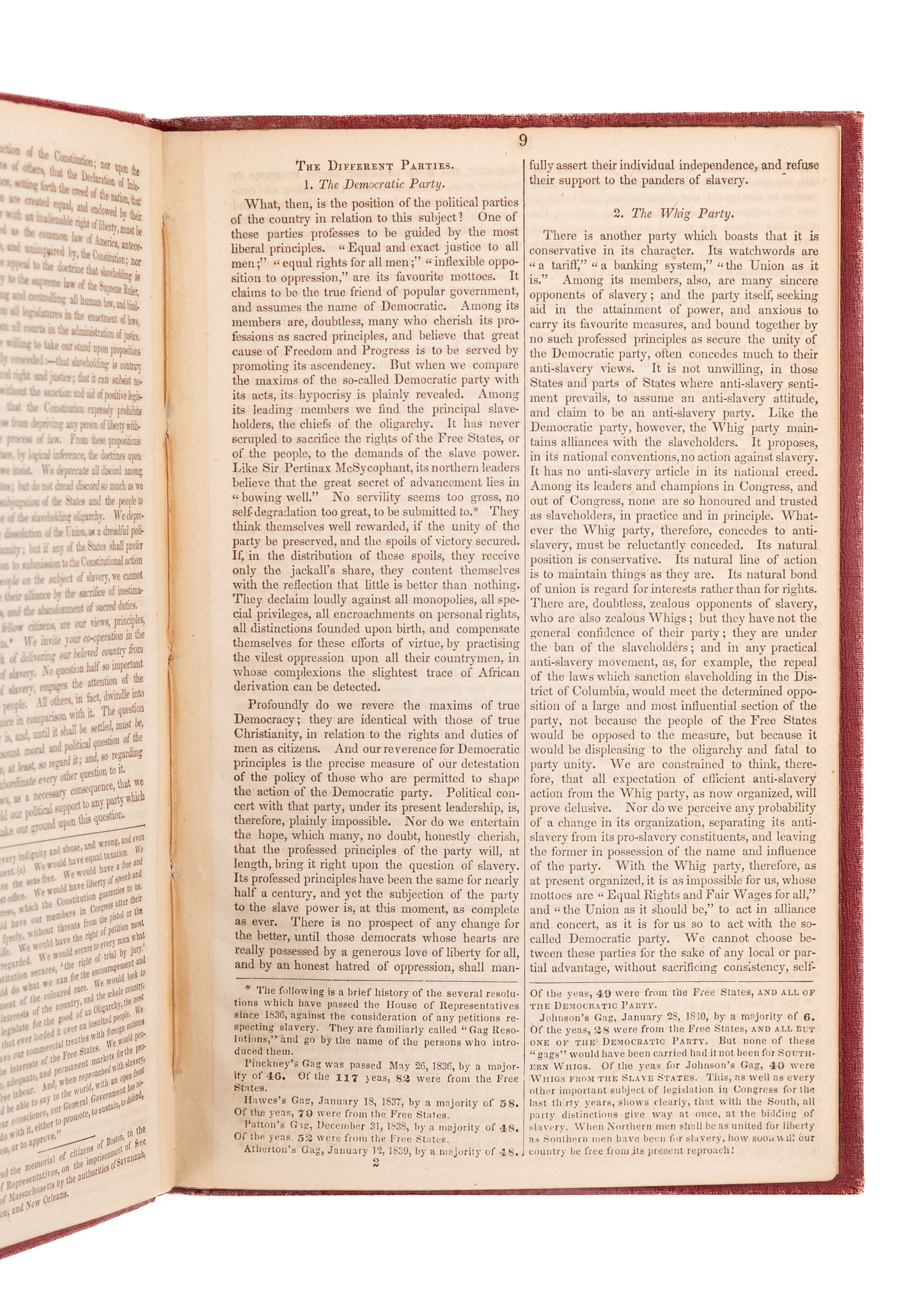 1845 SLAVERY - ULYSSES S. GRANT. Rare Anti-Slavery Society Speech Owned by Civil War General & American President