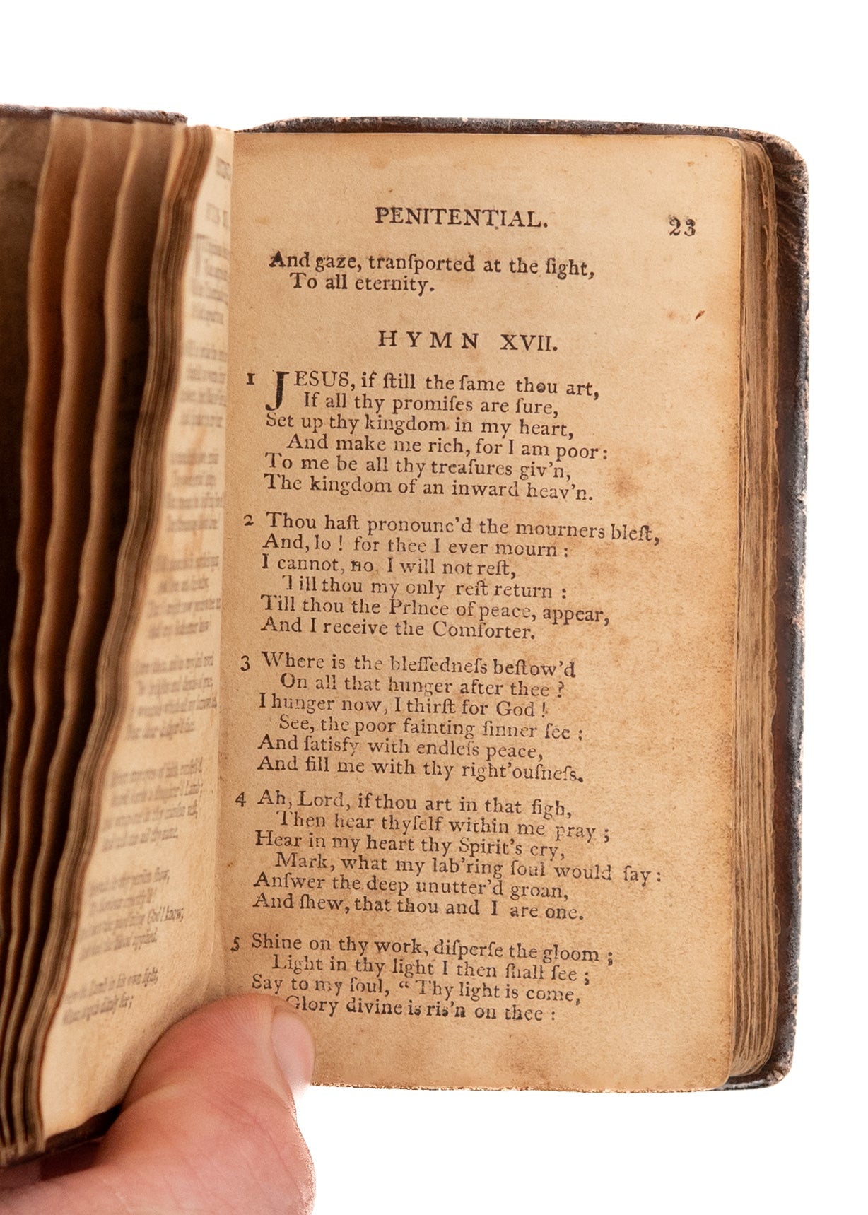 1805 FRANCIS ASBURY et al. The Methodist Pocket Hymn-Book. Rare Second Great Awakening Survivor.