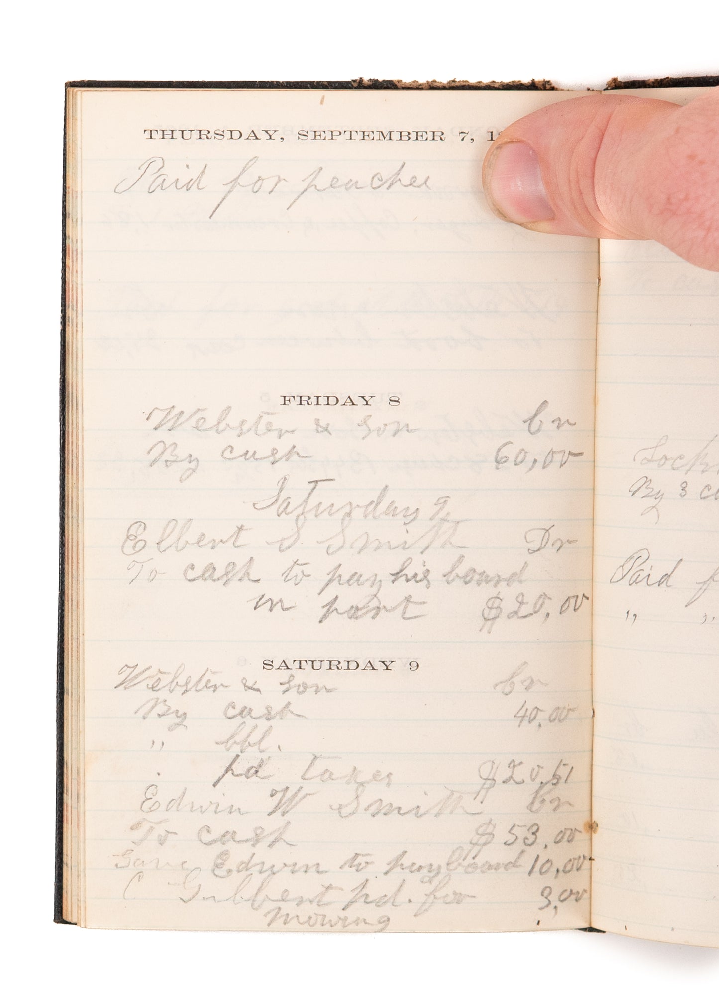 1862 & 1865 CIVIL WAR DIARIES. Cuyahoga County, Ohio Farmers - Soldiers' Aid Society, Lincoln's Funeral.