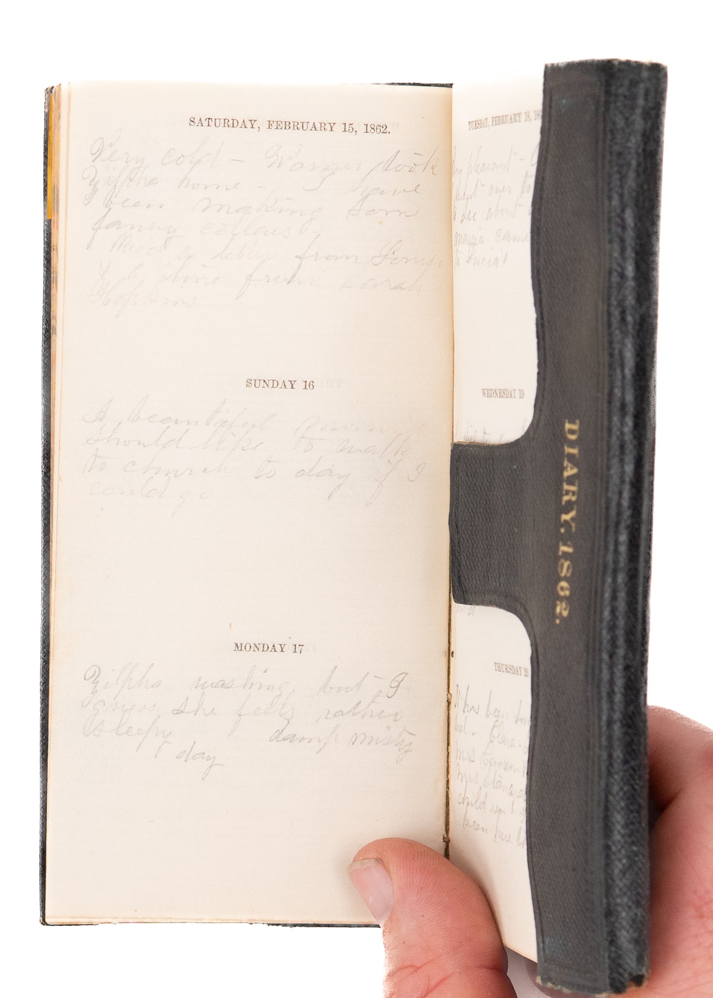 1862 & 1865 CIVIL WAR DIARIES. Cuyahoga County, Ohio Farmers - Soldiers' Aid Society, Lincoln's Funeral.