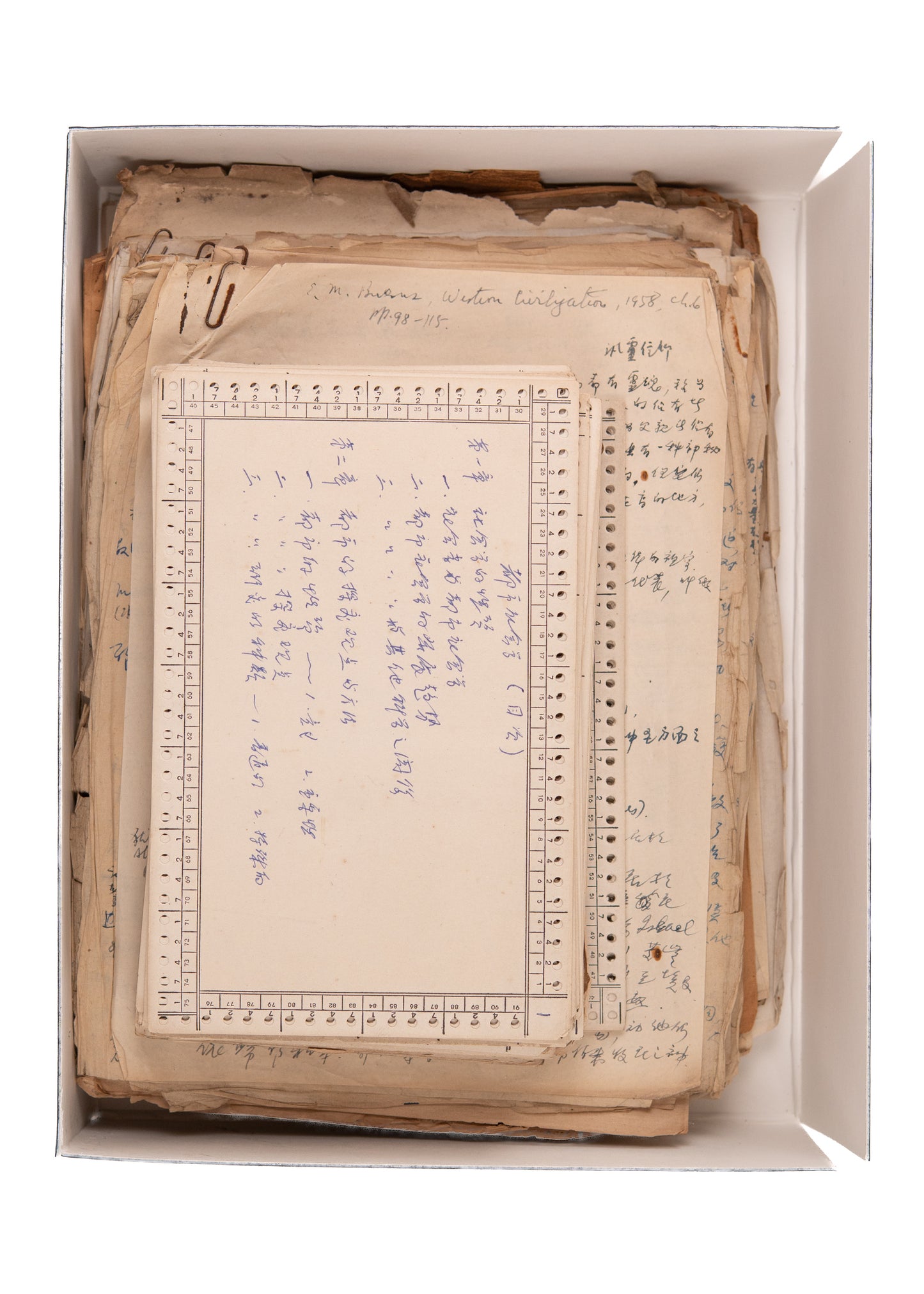 1940-1970's KWAN HAI-LUNG. Substantial Archive of Unpublished MSs by Father of Sociology in Taiwan.