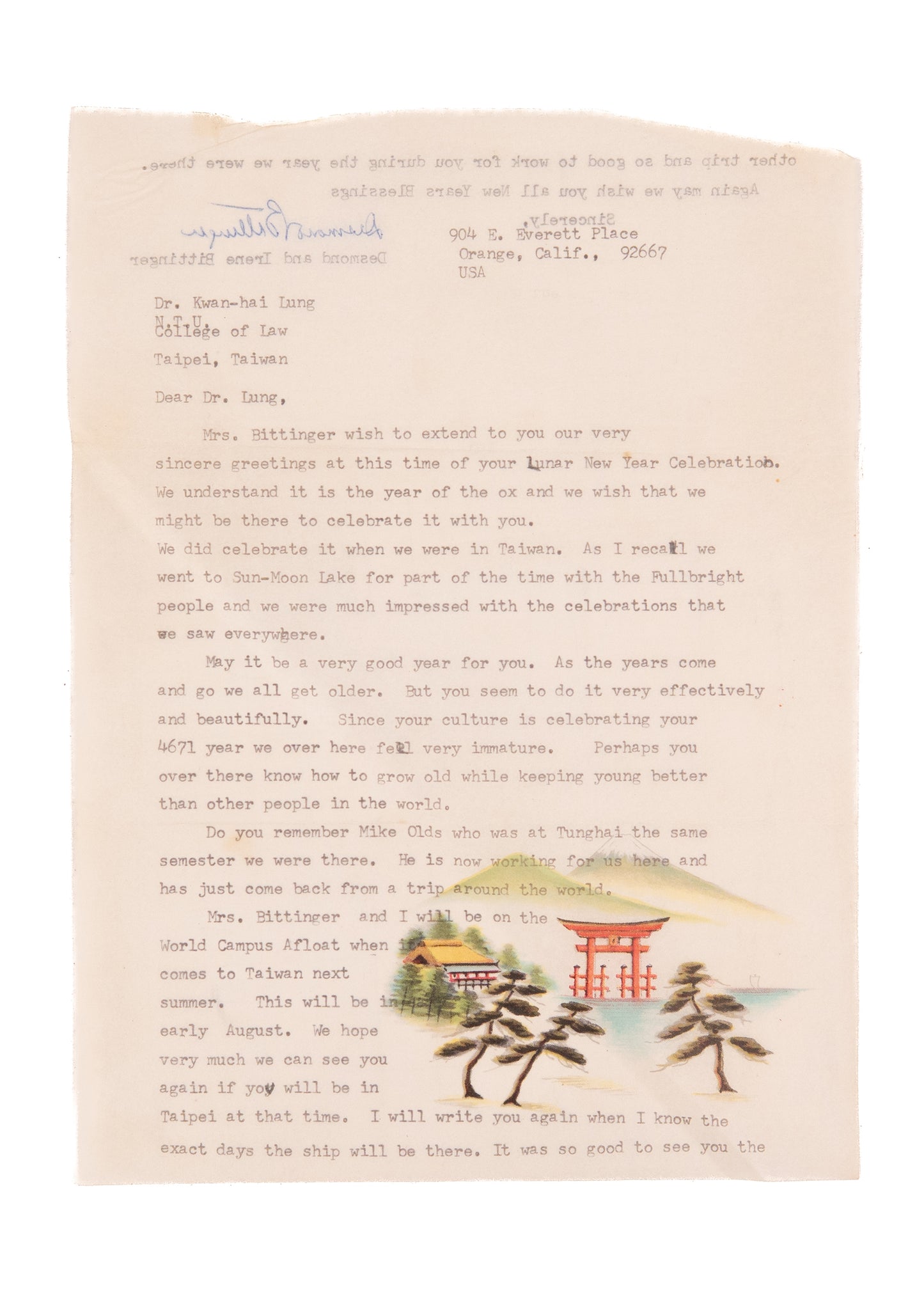 1940-1970's KWAN HAI-LUNG. Substantial Archive of Unpublished MSs by Father of Sociology in Taiwan.