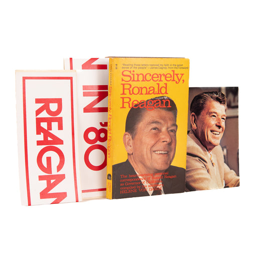 1976 RONALD REAGAN. Sincerely, Ronald Reagan. First Edition, Signed w/Campaign Extras.